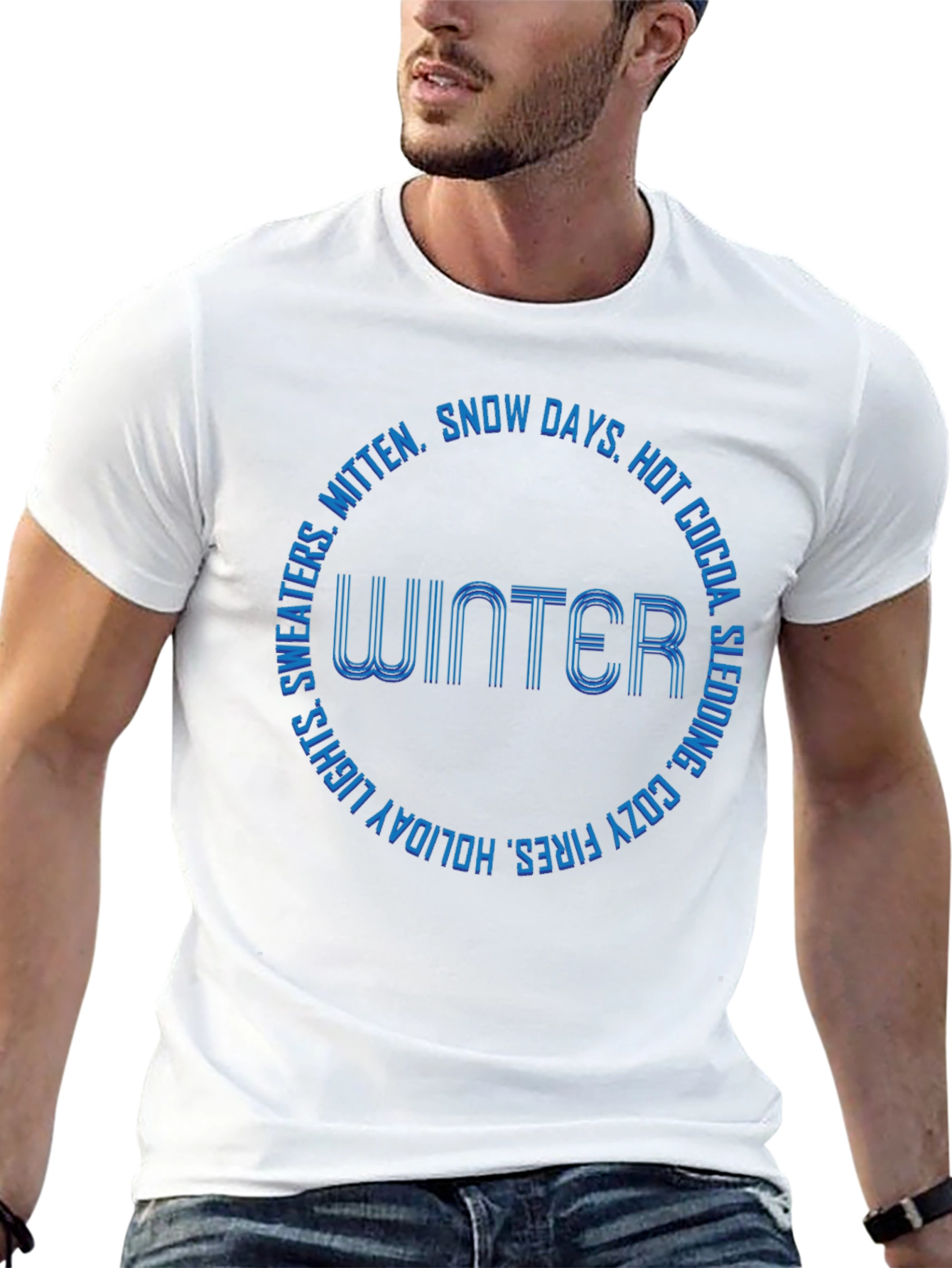 Winter-Themed Graphic T-Shirt
