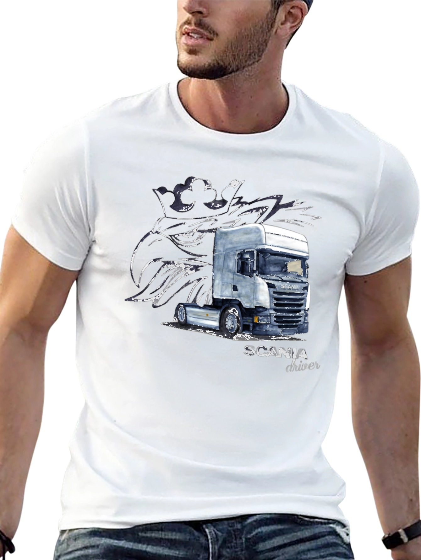 Scania Driver T-Shirt - Black Trucker Tee