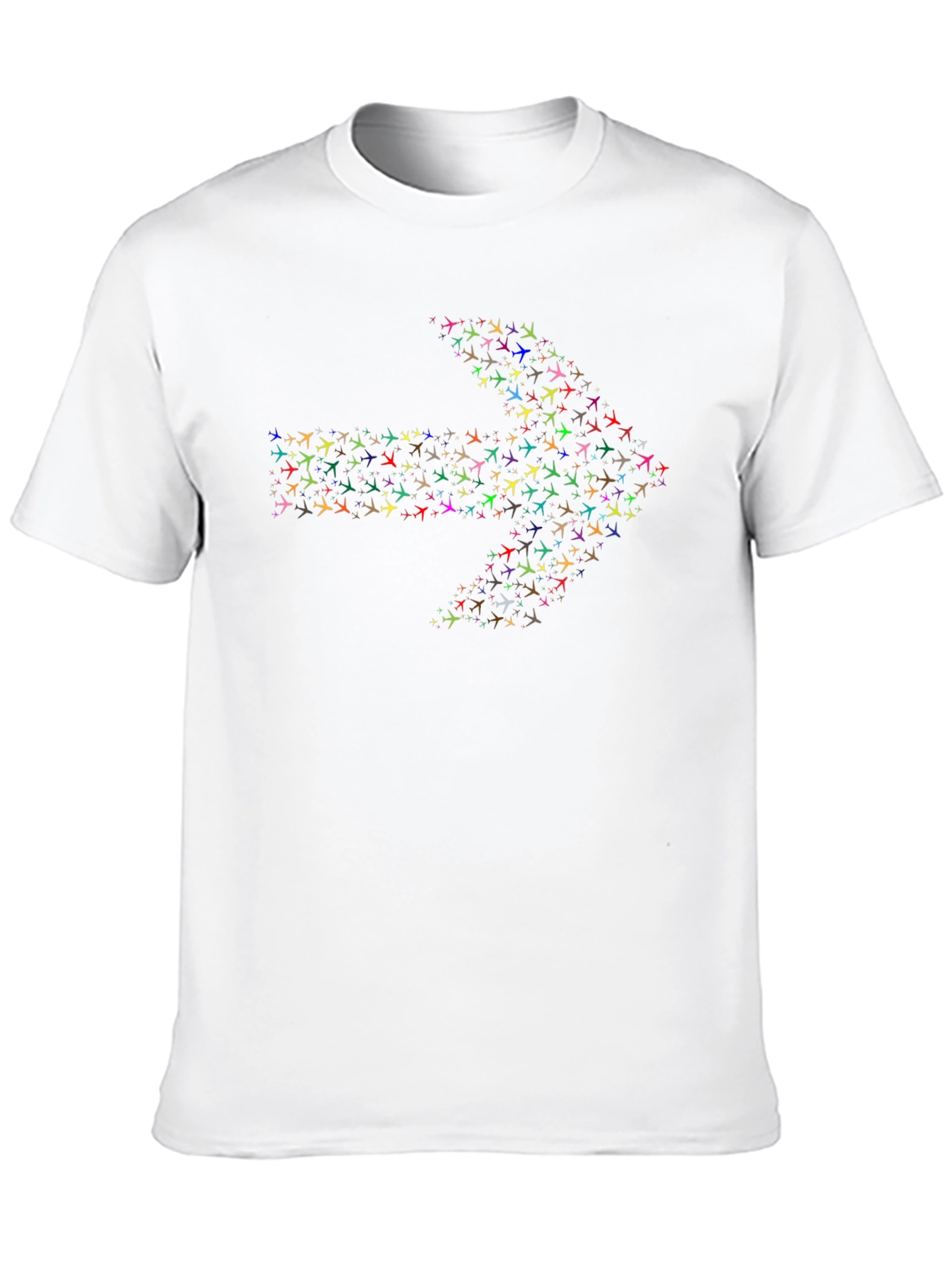 Airplane Arrow Graphic Tee - Unique Design
