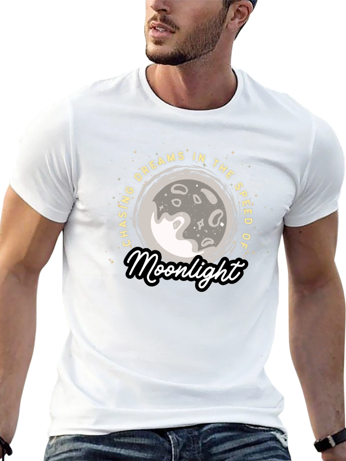 Moonlight Dreams Graphic Tee - Stylish Comfort