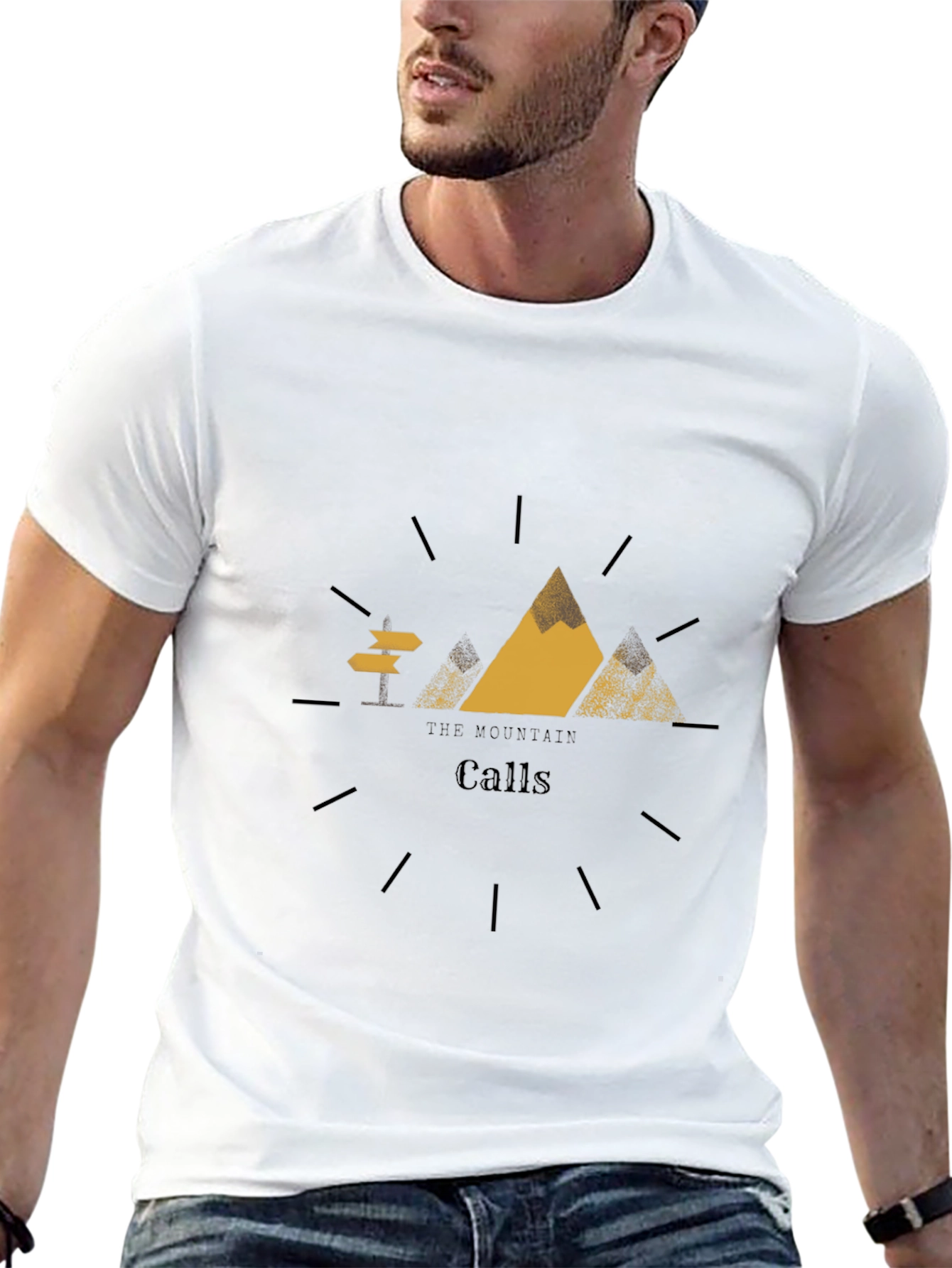 The Mountain Calls Graphic T-Shirt - Black