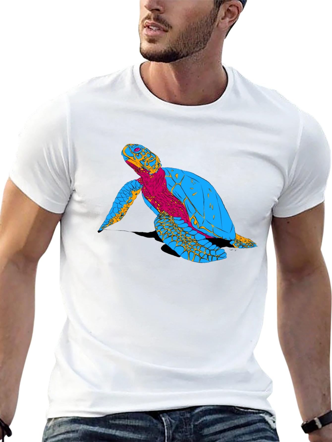 Turtle Graphic Black T-Shirt