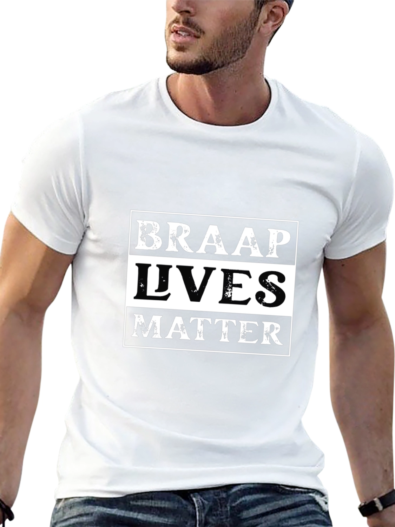 Braap Lives Matter Graphic T-Shirt - Black