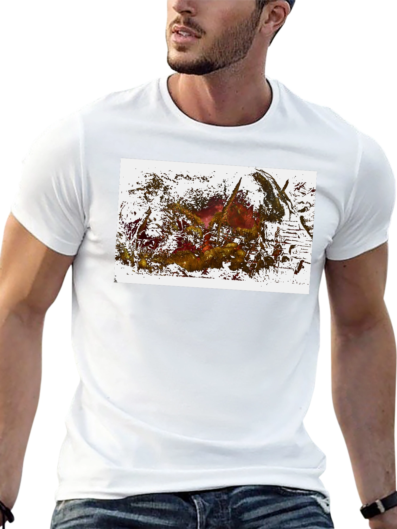 Abstract Art Graphic Black T-Shirt