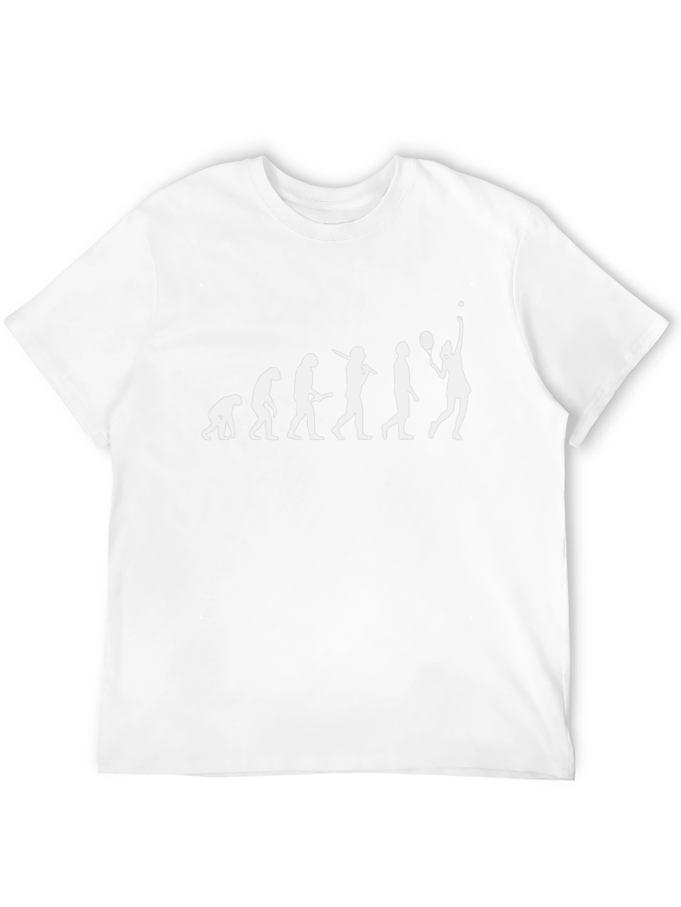 Evolution of Tennis Player Graphic T-Shirt