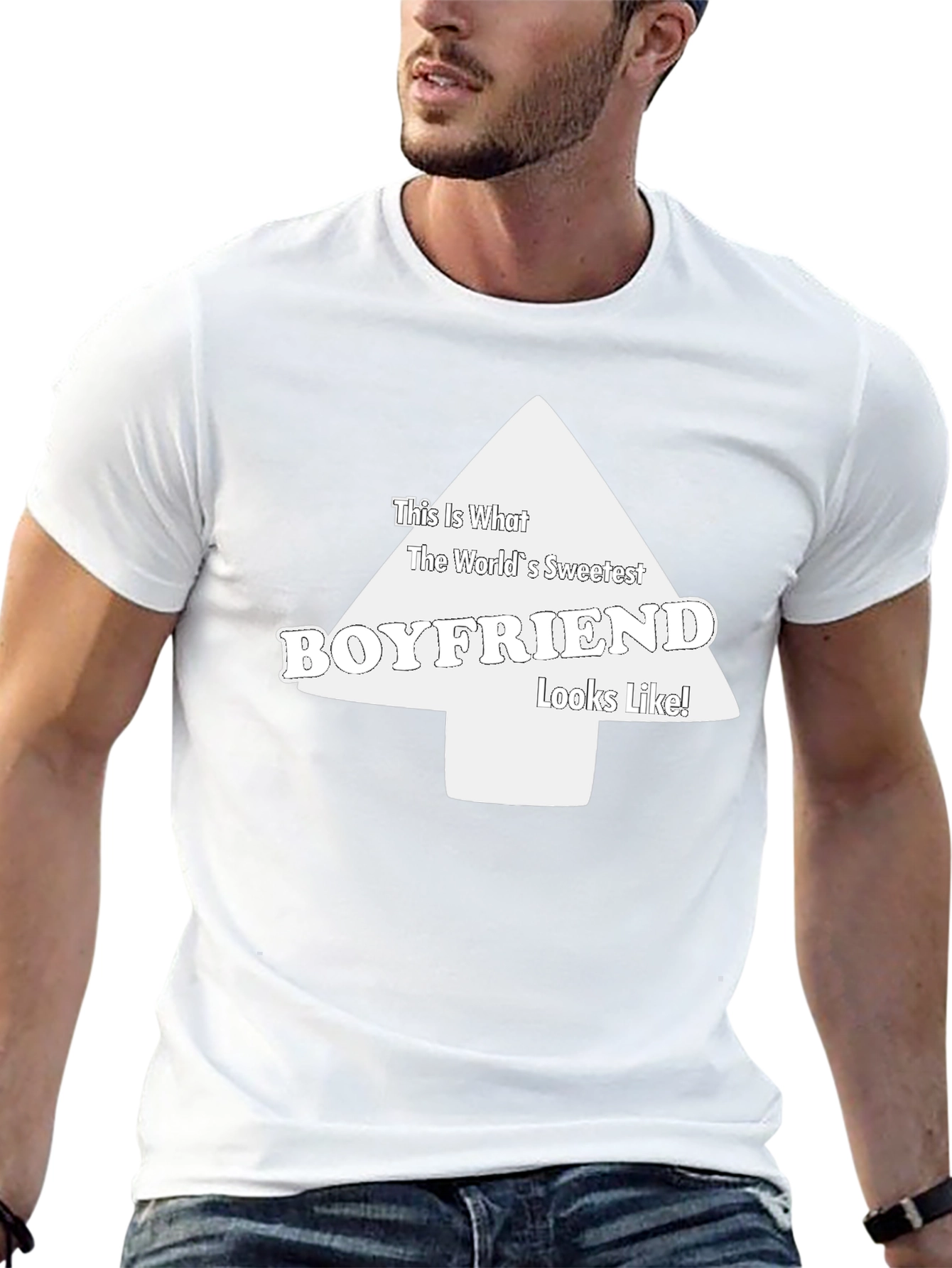 Worlds Sweetest Boyfriend Graphic T-Shirt