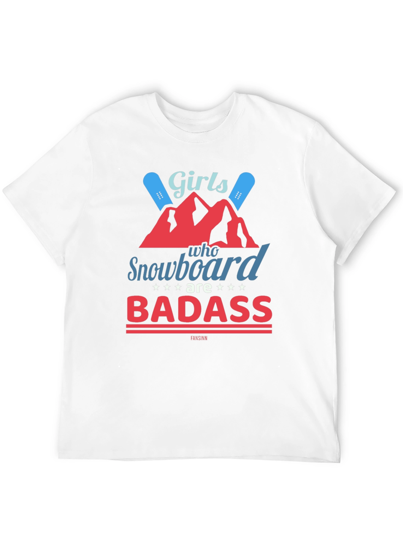 Girls Snowboard Badass T-Shirt