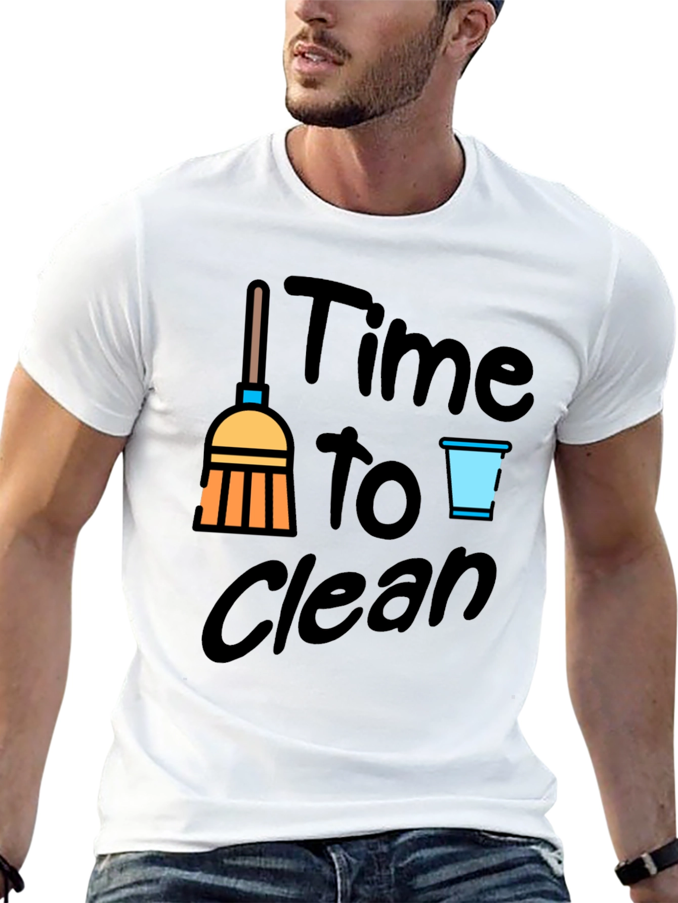 Time To Clean Graphic Tee