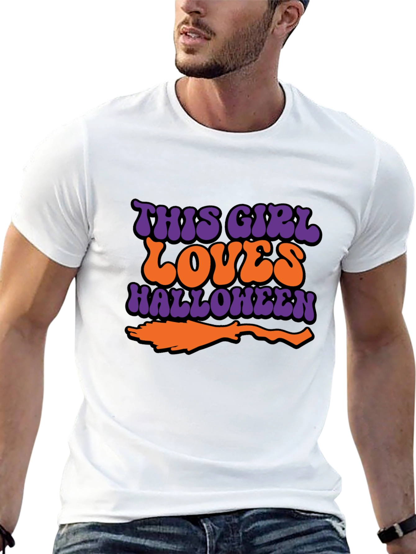 Halloween This Girl Loves Graphic T-Shirt