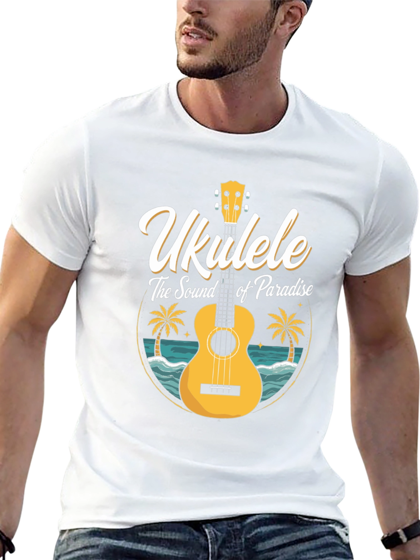 Ukulele Paradise T-Shirt - Island Vibes