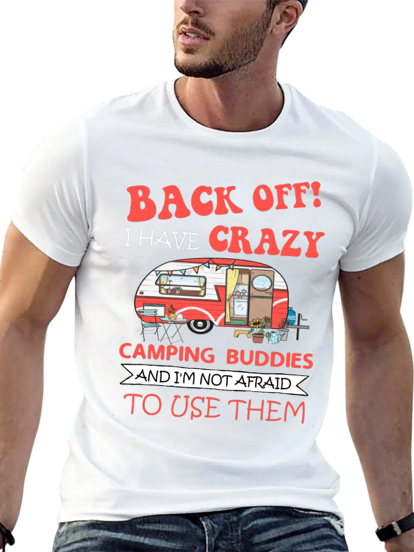 Crazy Camping Buddies Graphic Tee