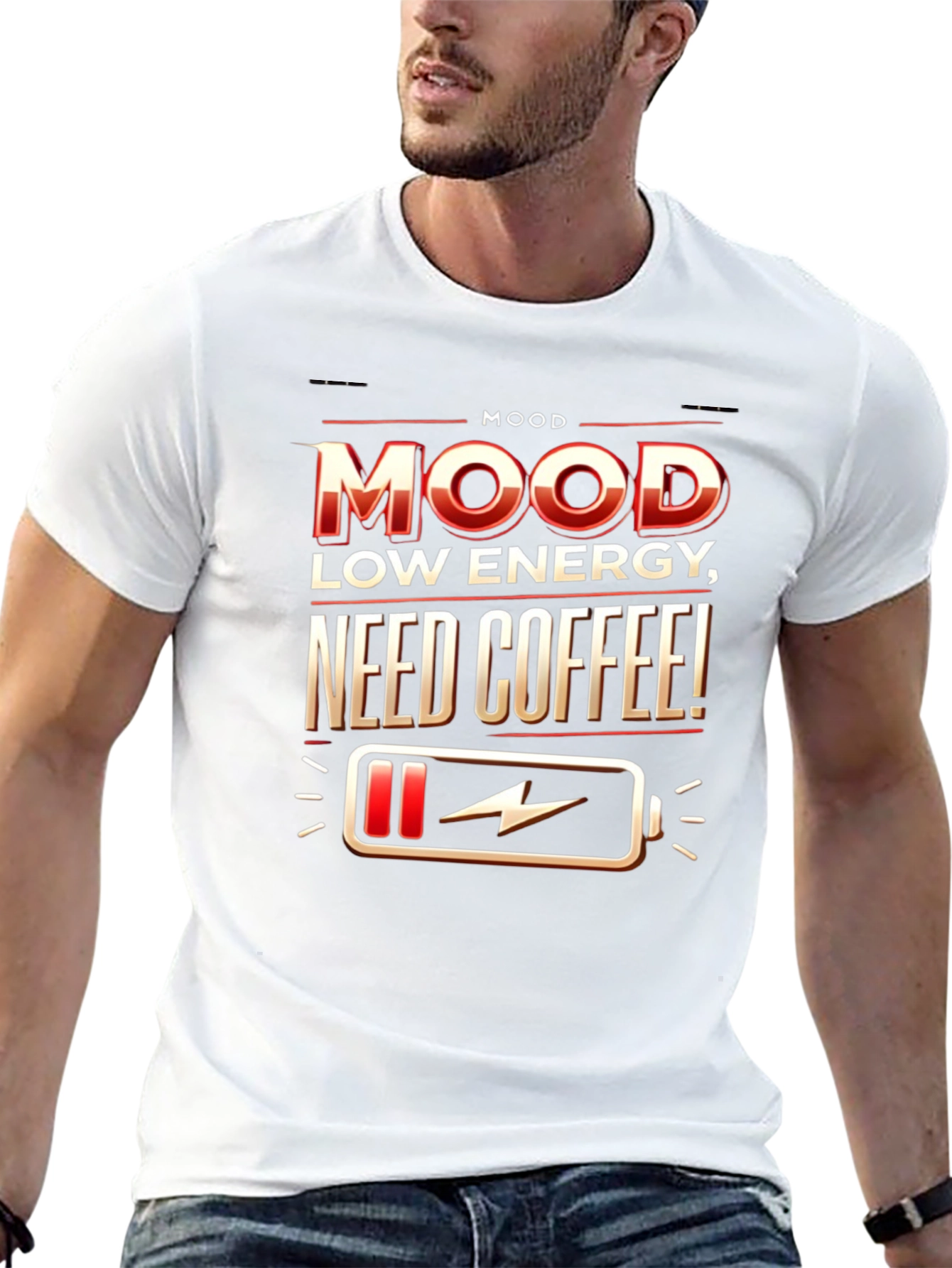 Mood: Low Energy Need Coffee T-Shirt