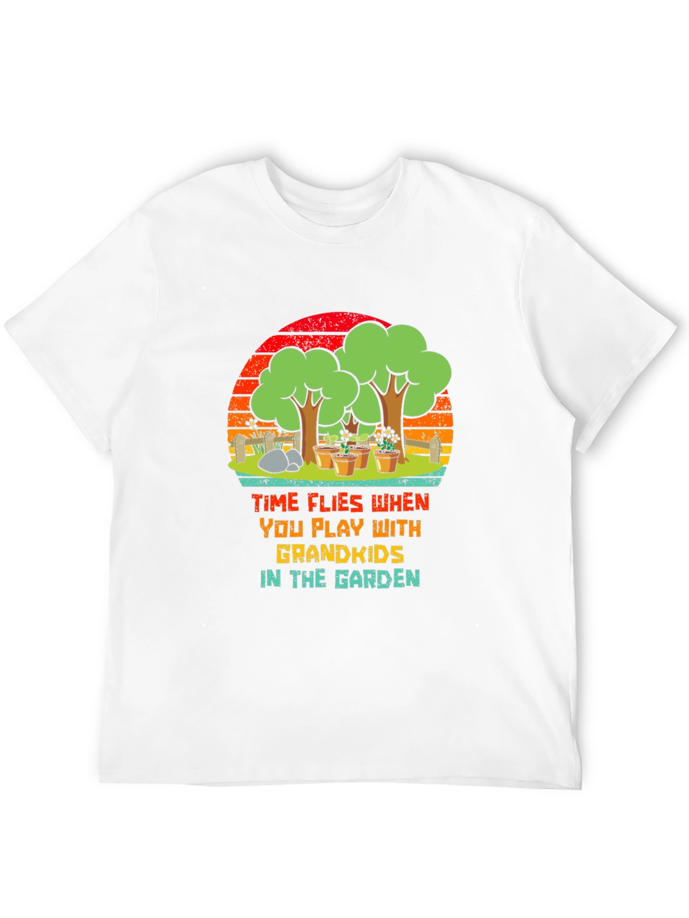 Grandkids Garden T-Shirt - Time Flies