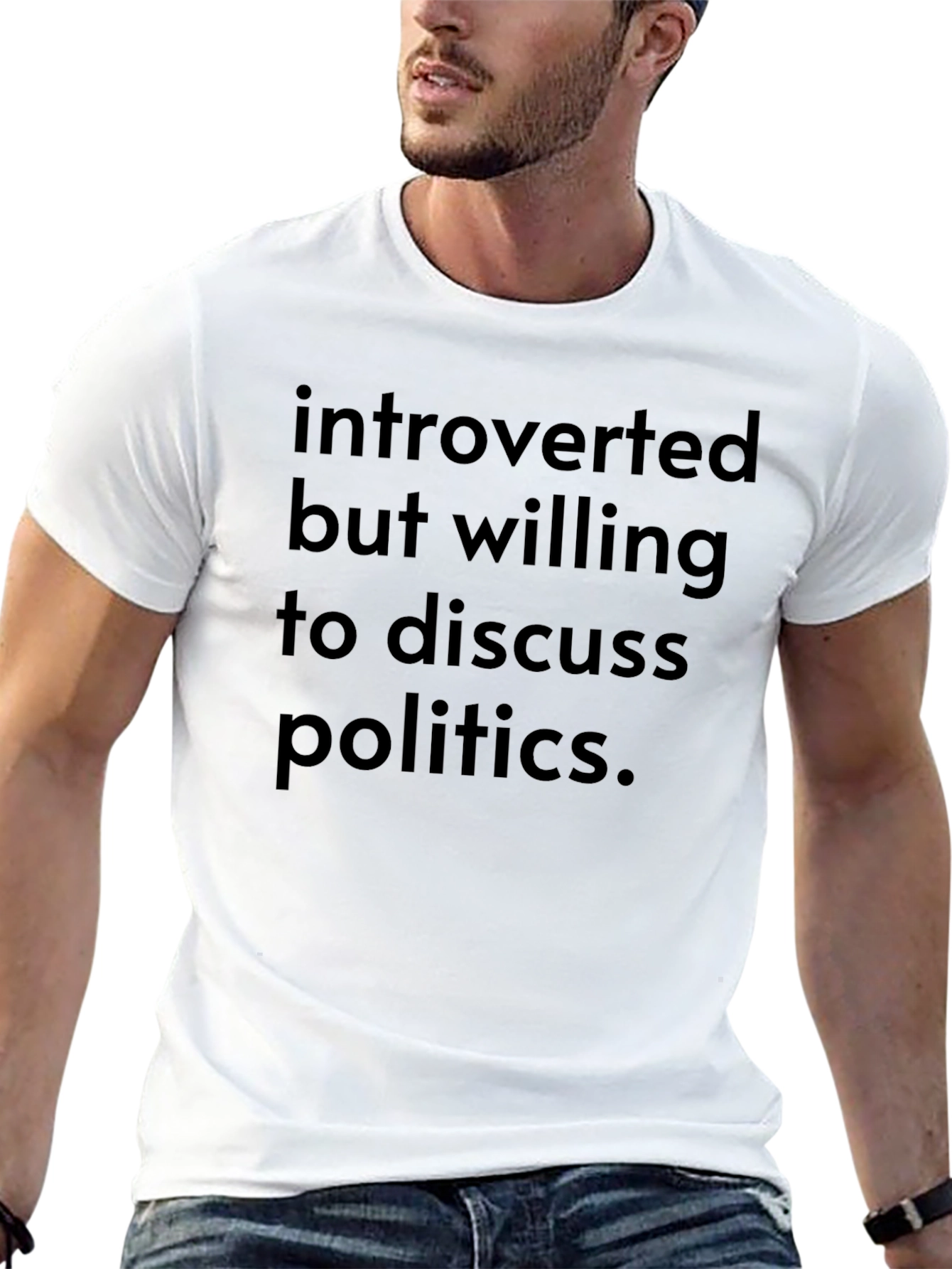 Introverted Politics Graphic Tee - Soft Cotton Blend