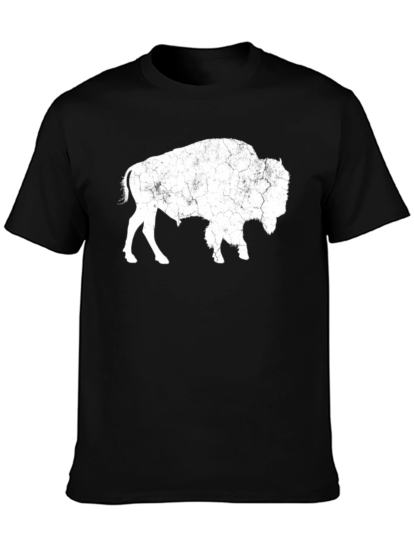 Bison Graphic Tee - Distressed Print