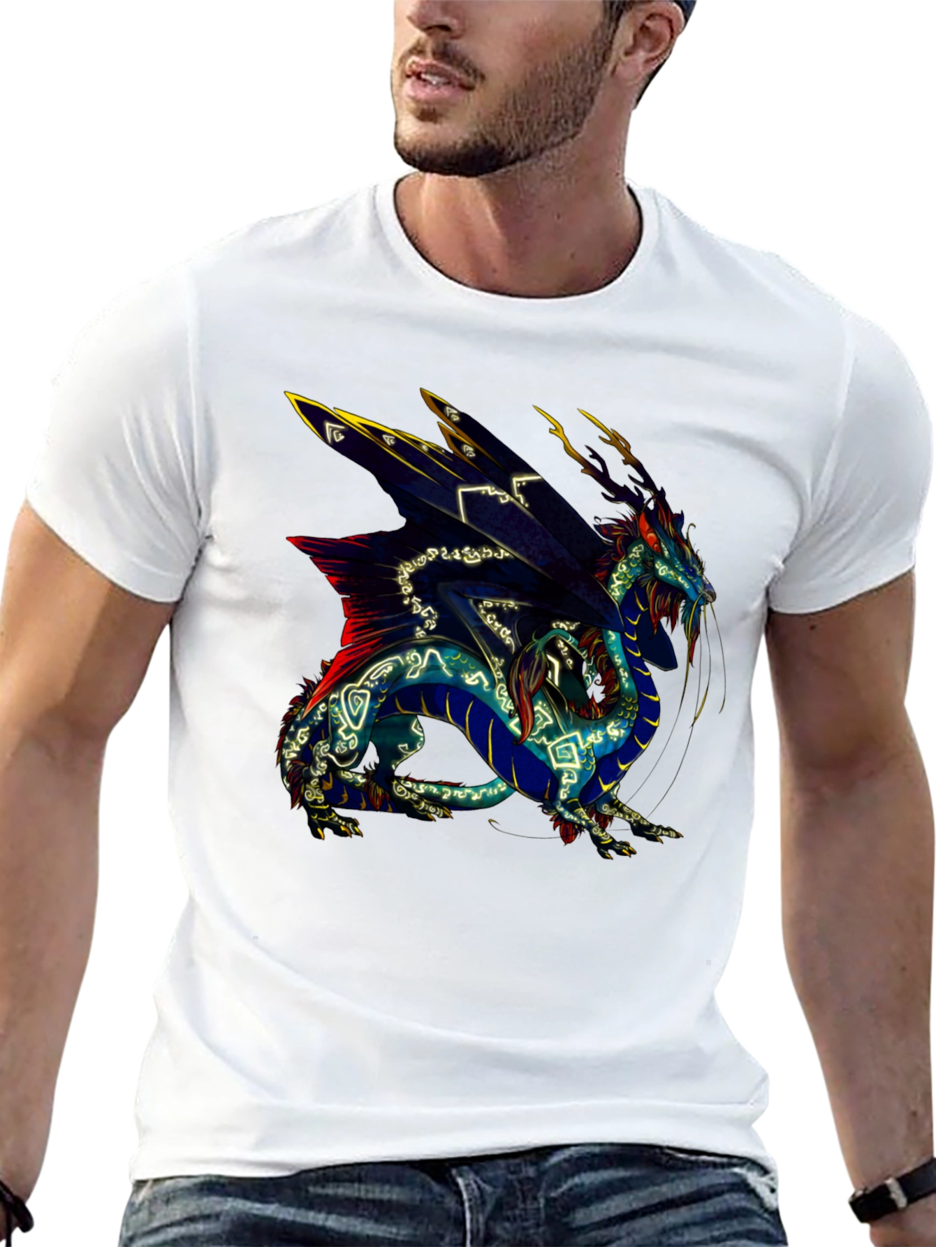 Dragon Graphic Tee - Black