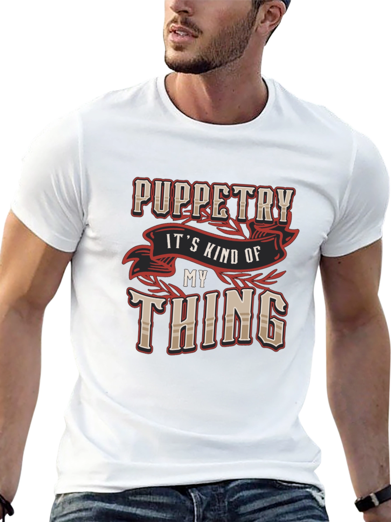 Puppetry My Thing Black Graphic Tee Shirt