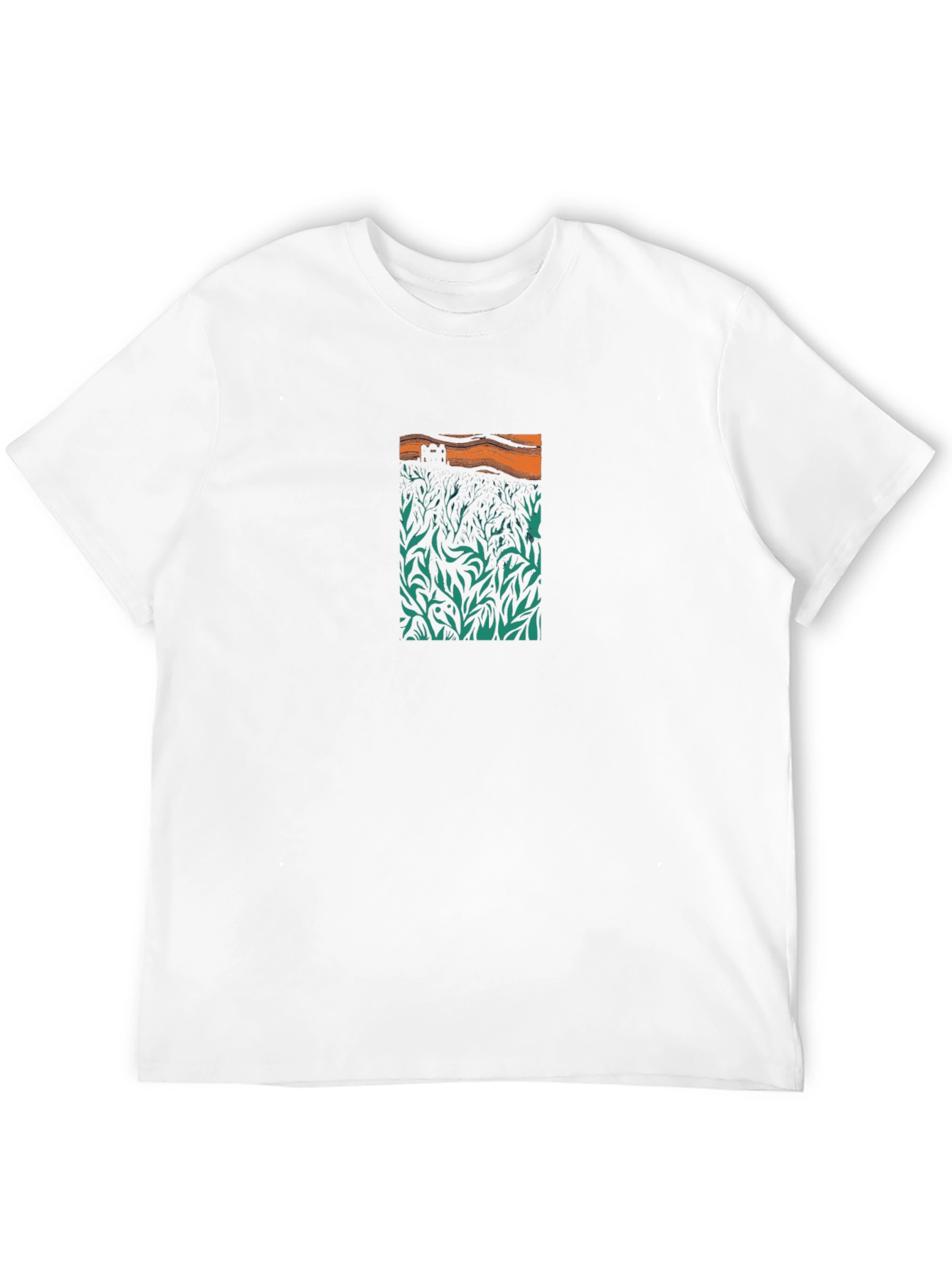 Nature Scene Graphic Black Tee