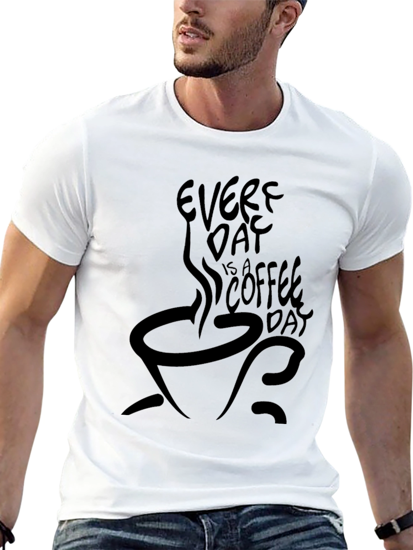 Every Day Is A Coffee Day Black T-Shirt