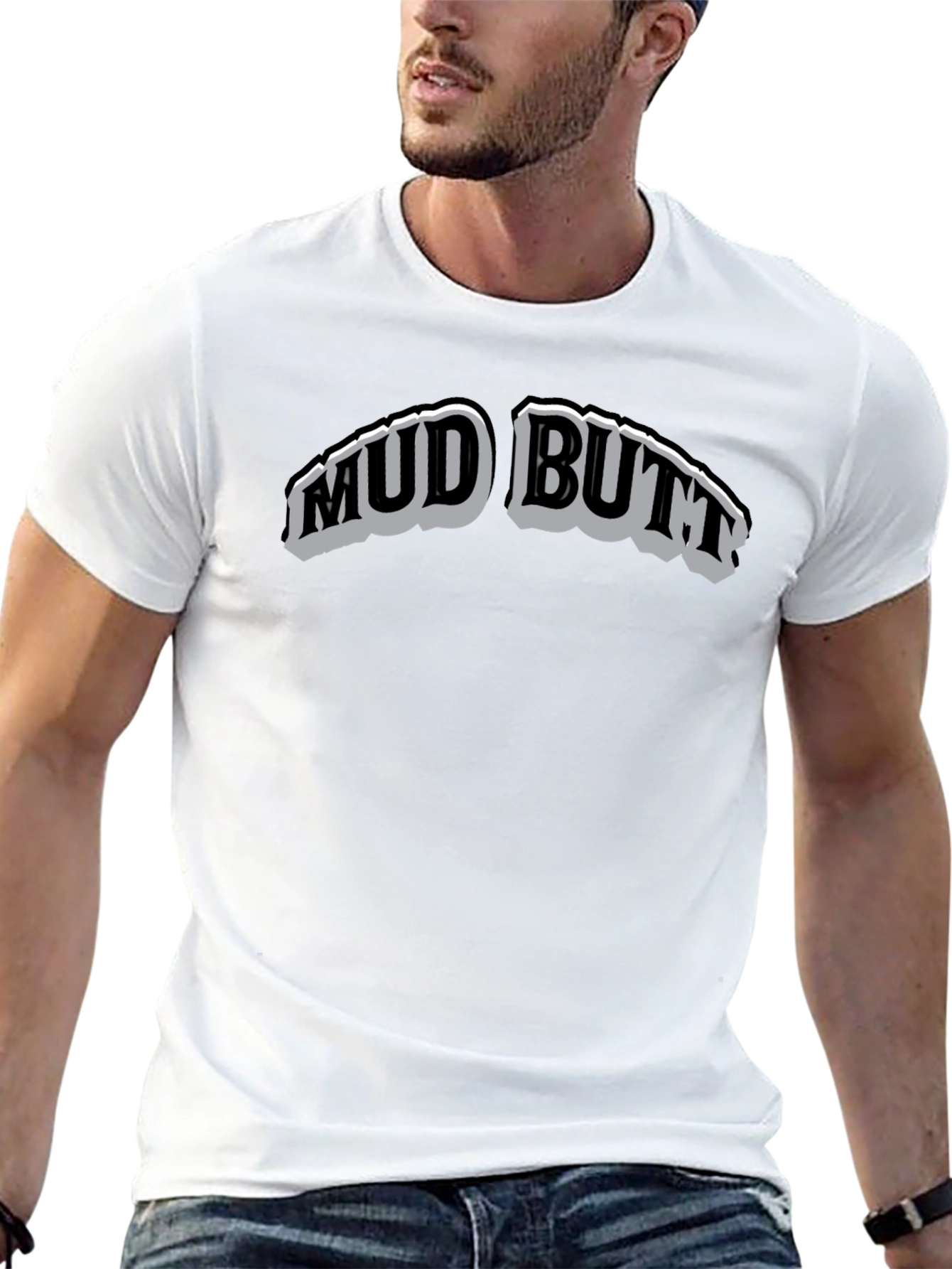 Mud Butt Graphic T-Shirt - Crew Neck