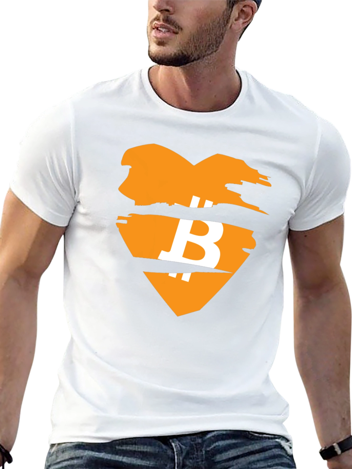 Bitcoin Heart Graphic Tee - Crypto Lover T-Shirt