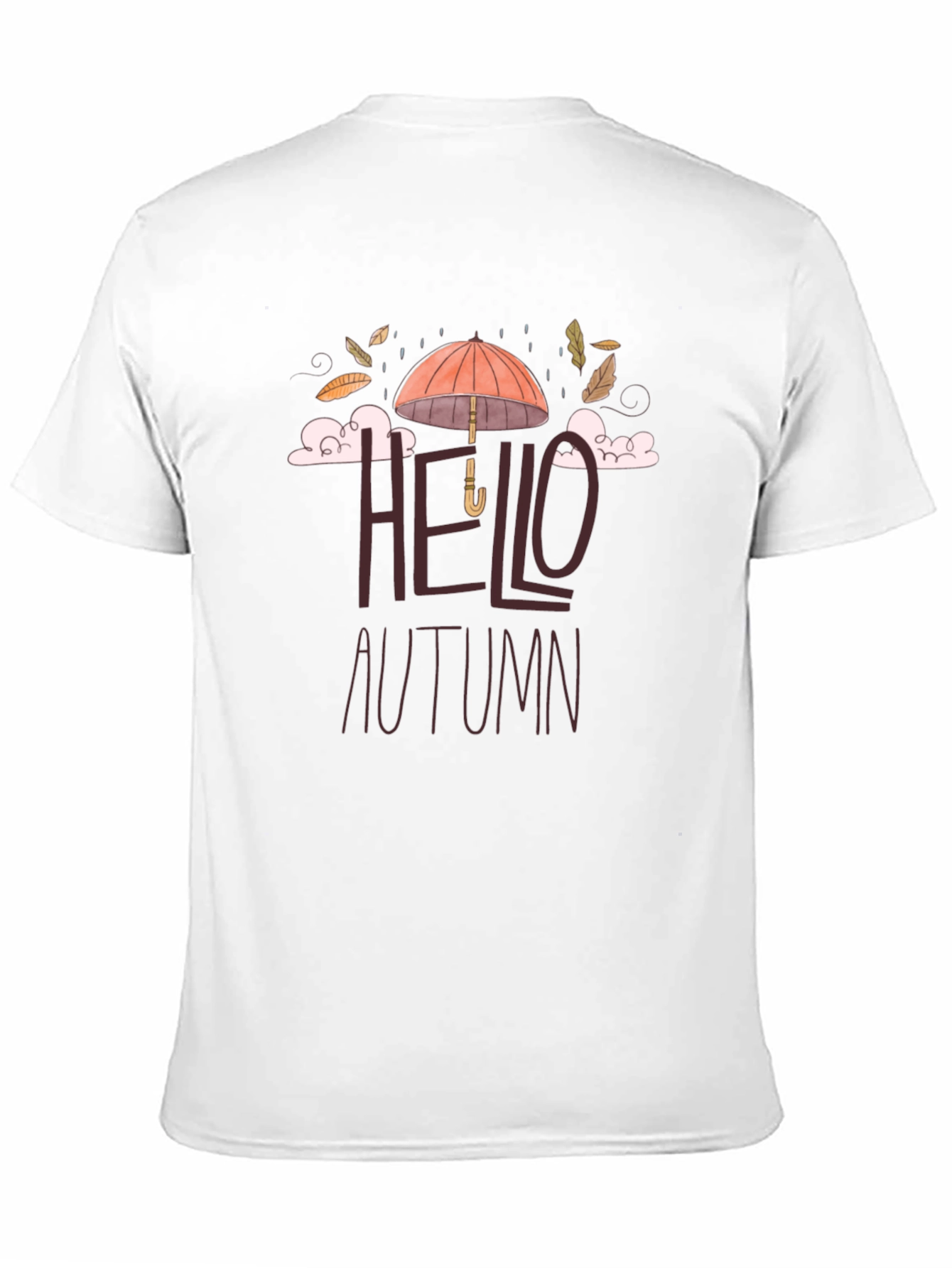 Hello Autumn Graphic Tee - Black
