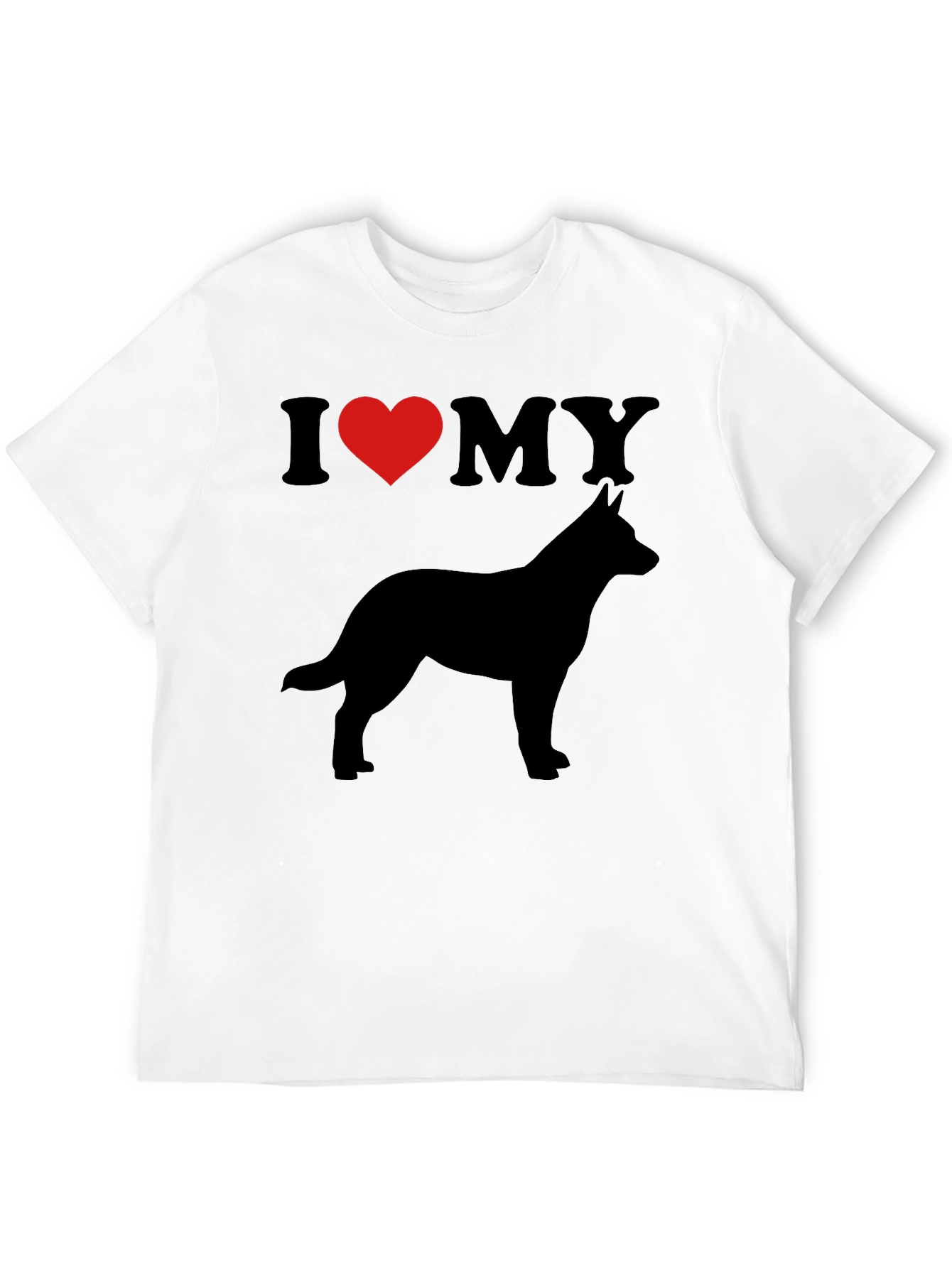 I Heart My Dog Silhouette T-Shirt