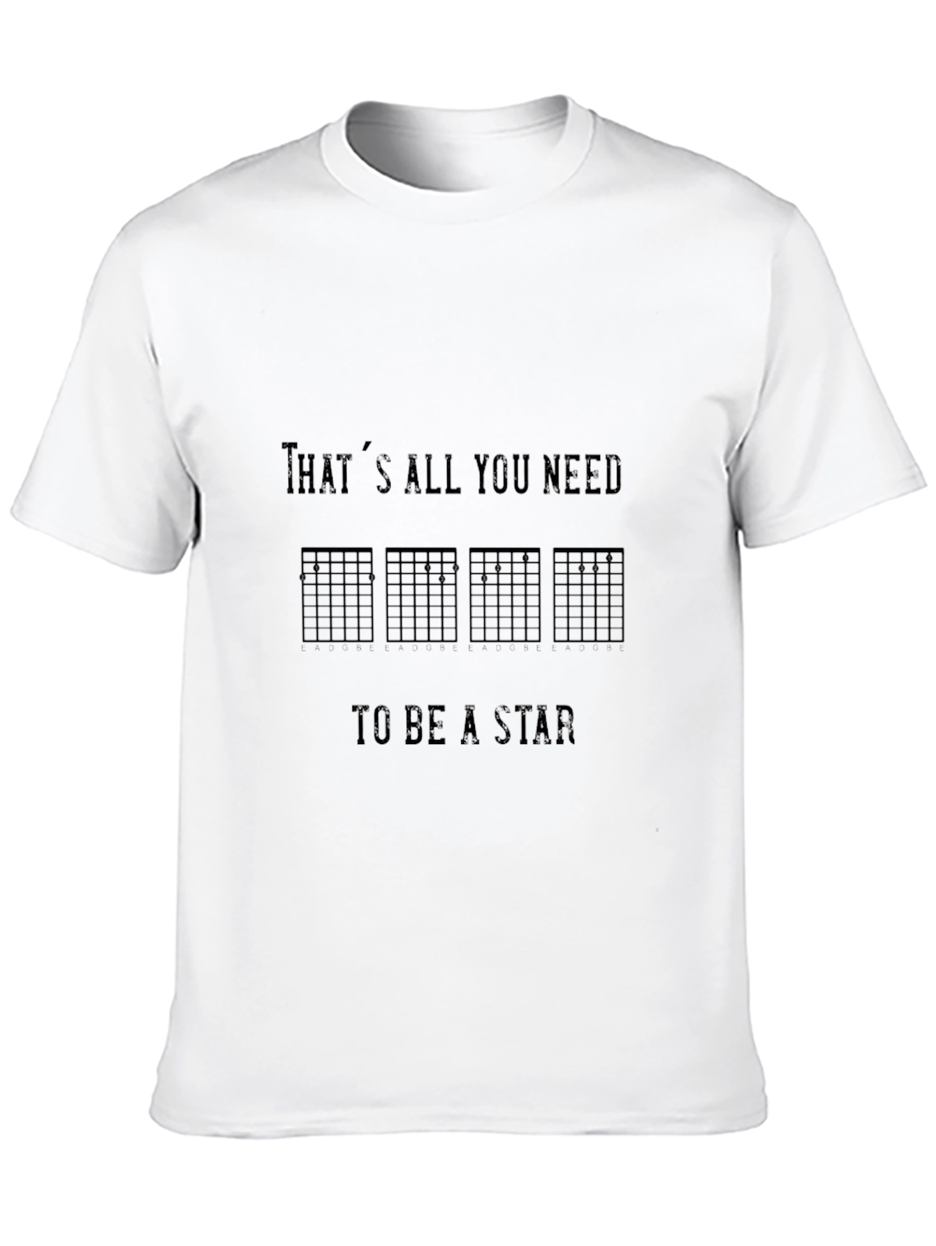 Guitar Chord Tee: Be A Star!