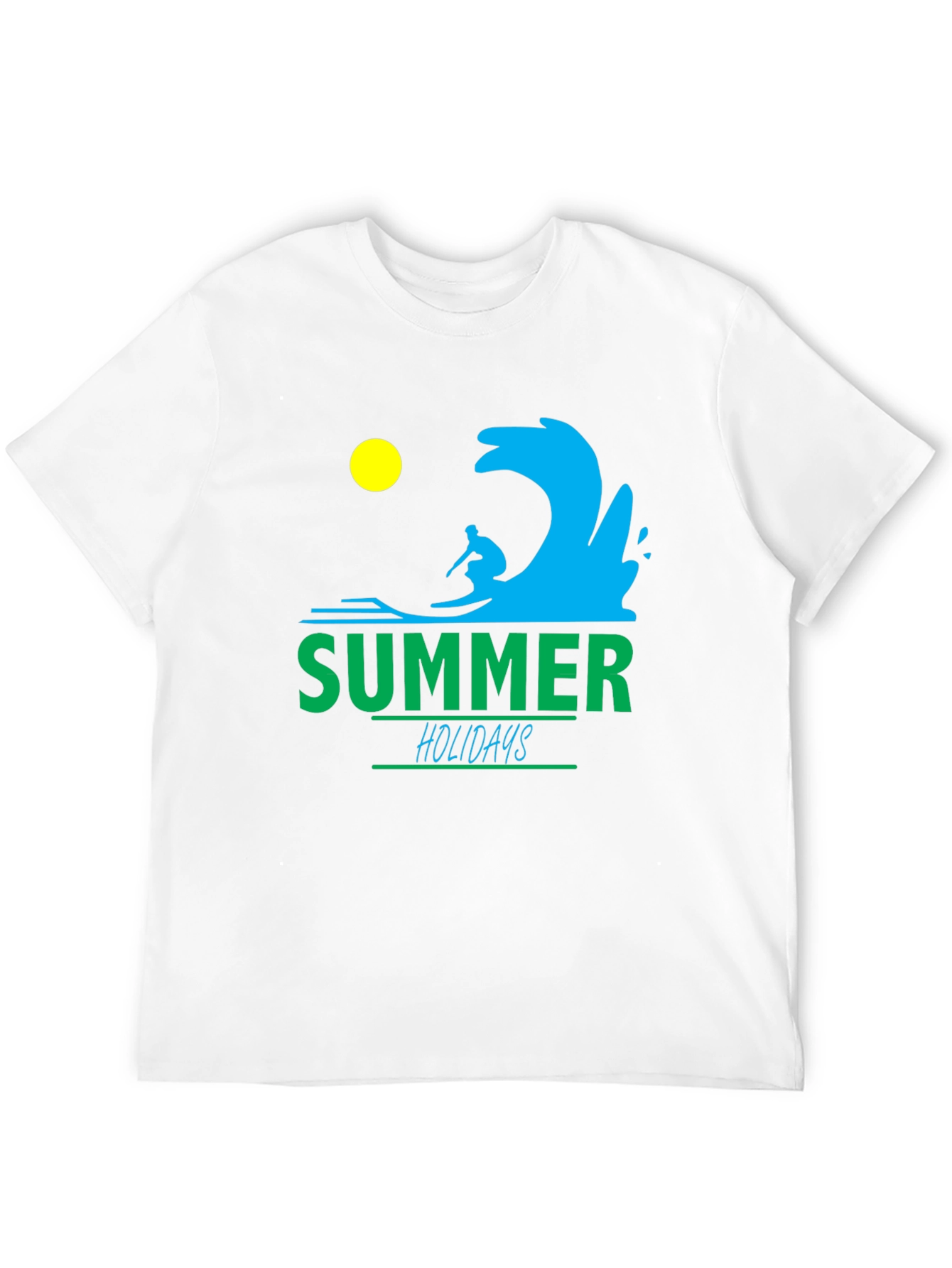 Summer Holidays Graphic Tee - Surfing Vibes