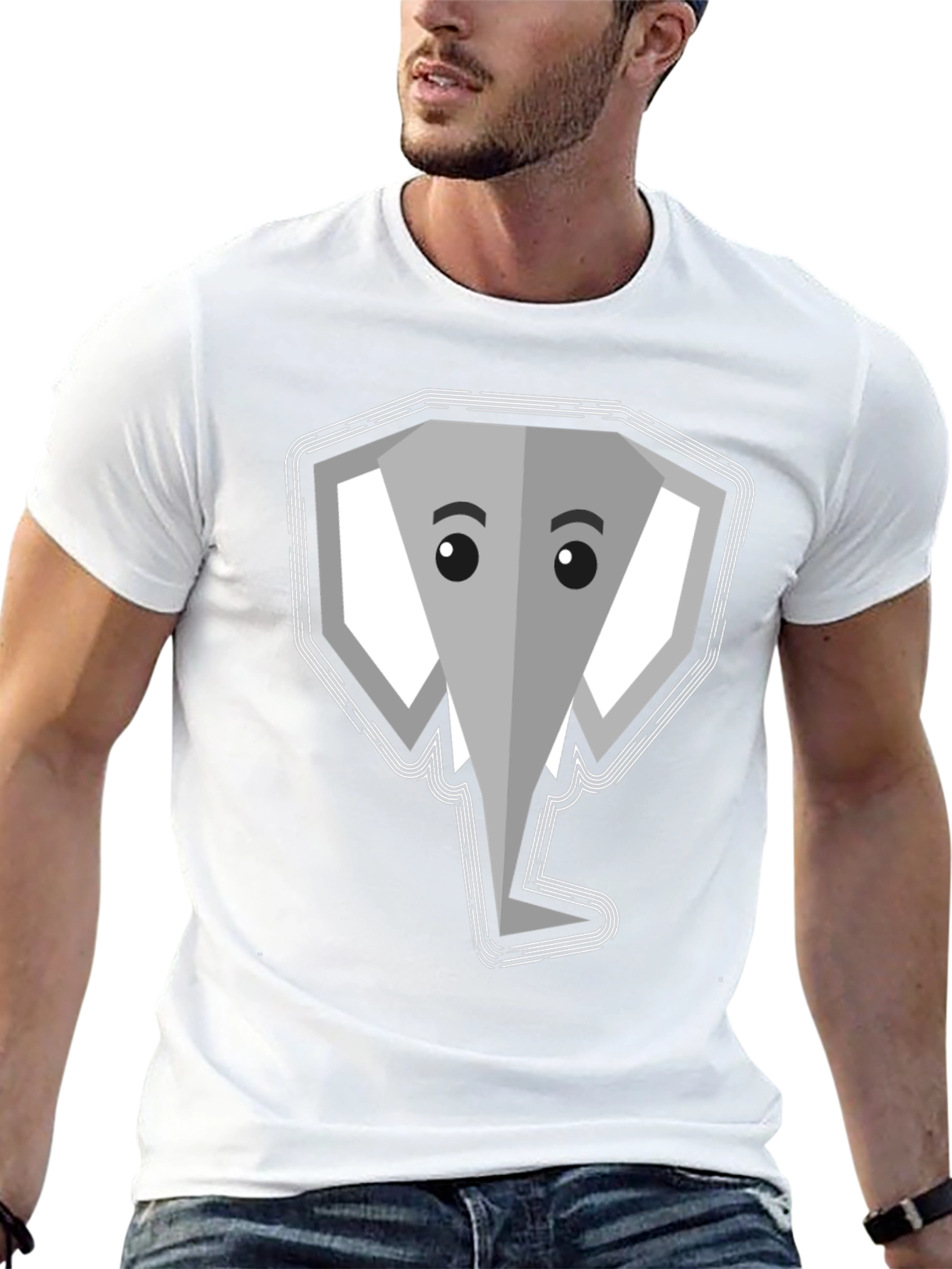 Elephant Graphic Tee - Modern Style