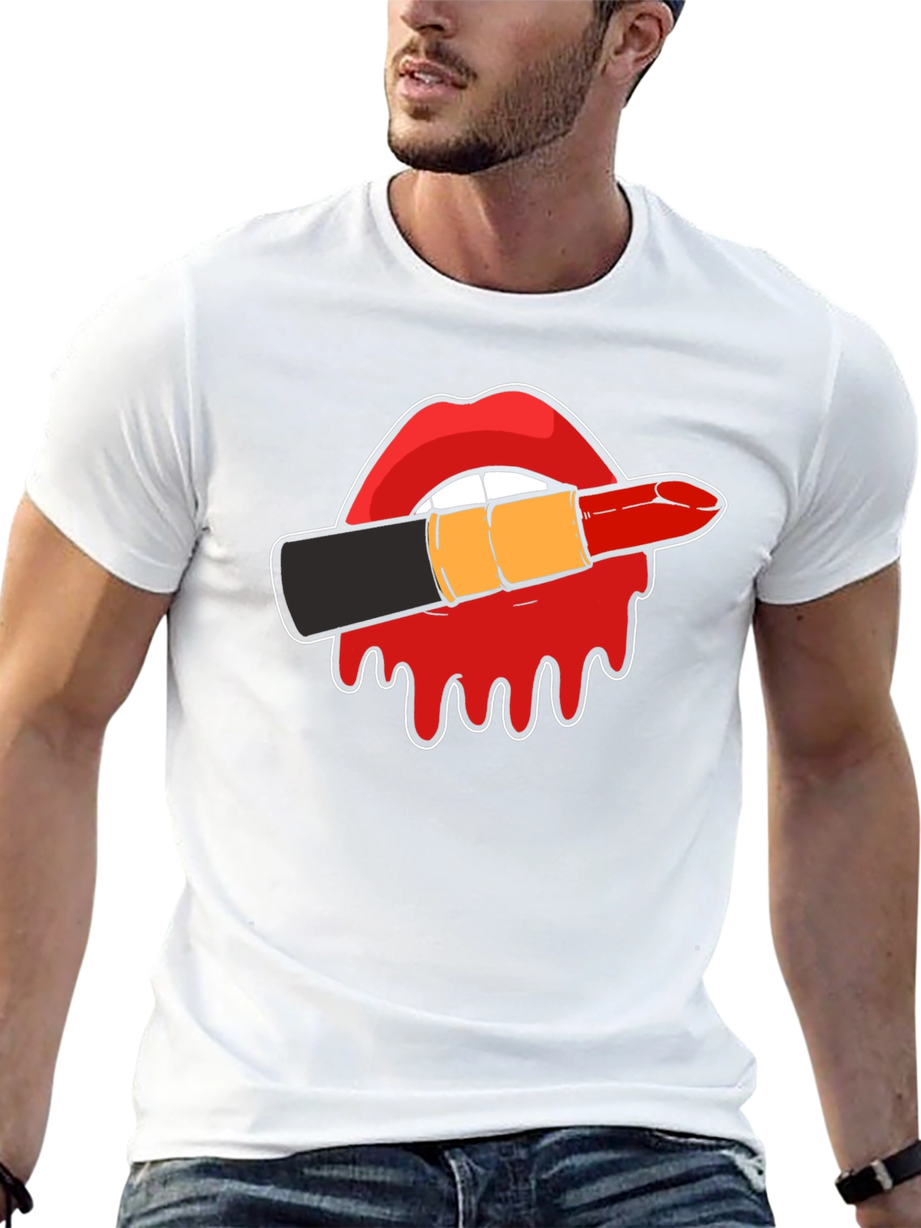 Lipstick Kiss Graphic Tee