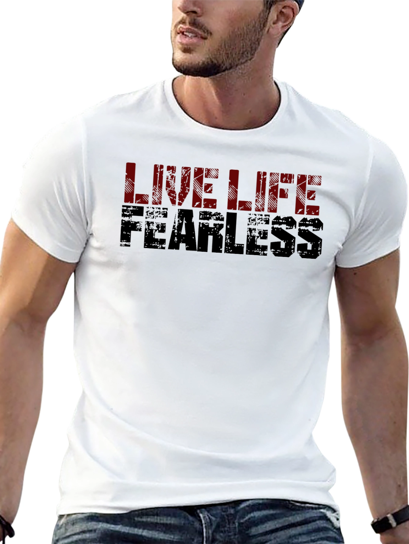 Live Life Fearless Graphic T-Shirt