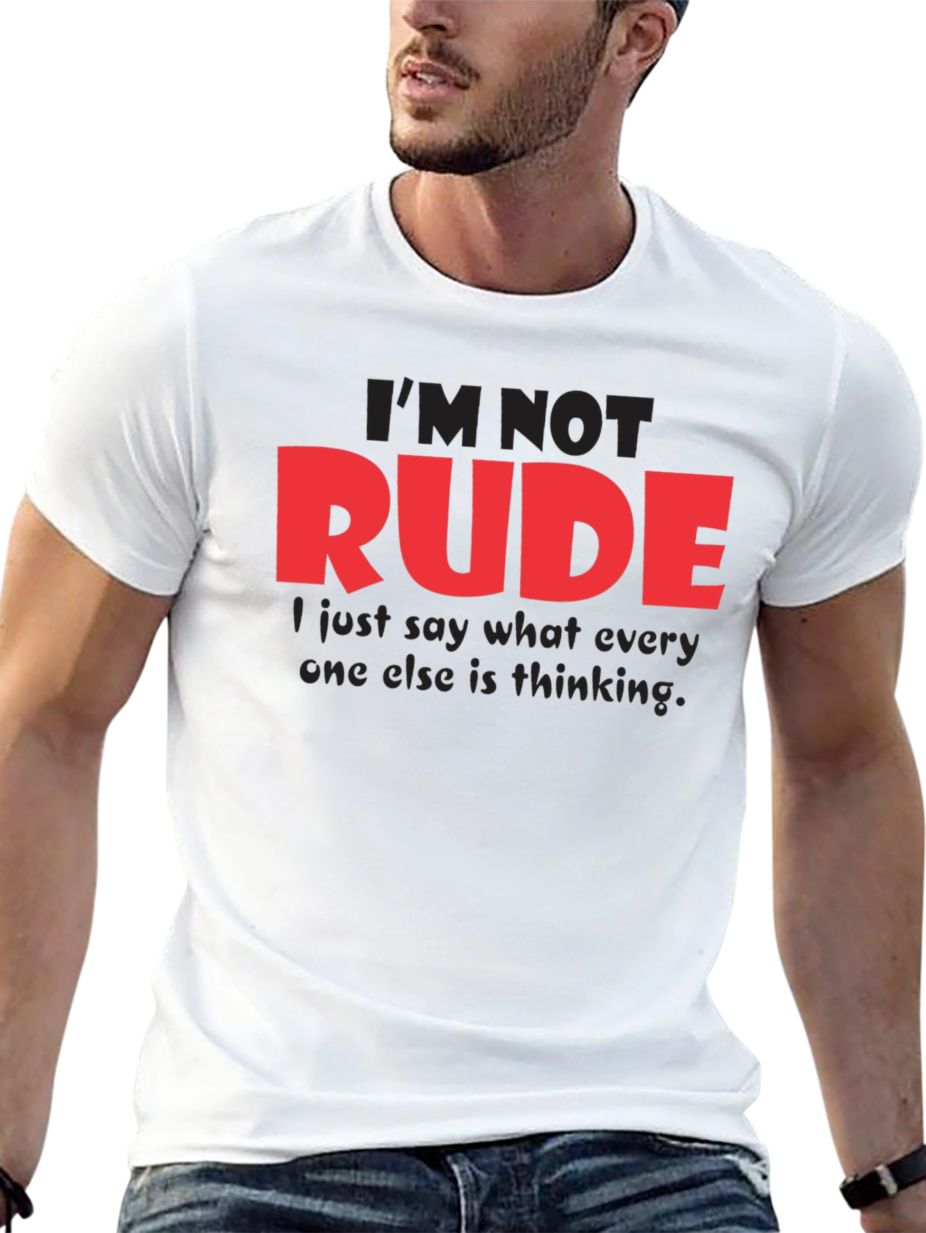 Im Not Rude Funny Graphic Tee