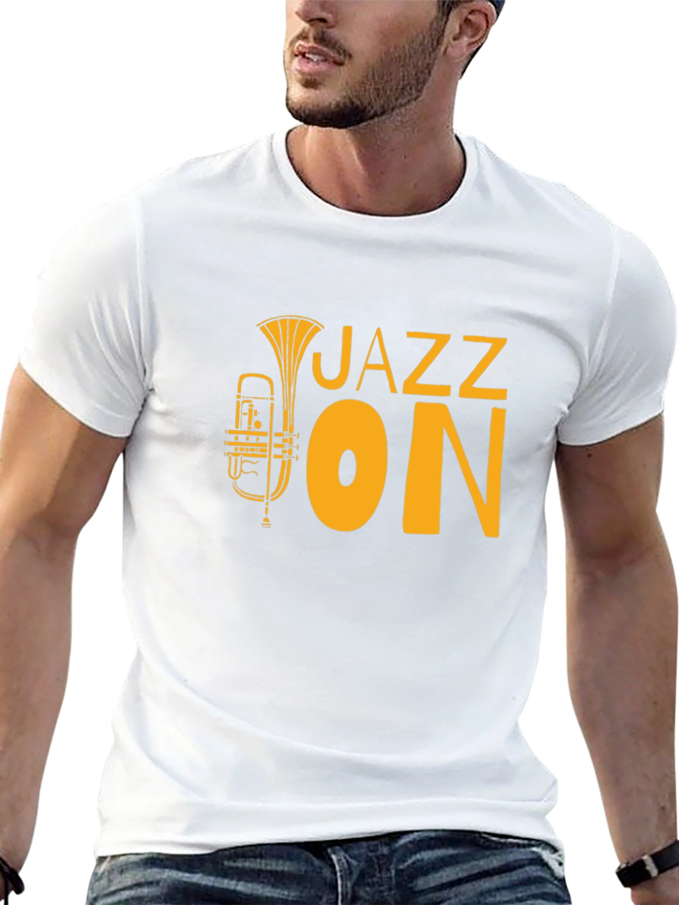 Jazz On T-Shirt - Stylish Music Lover Tee