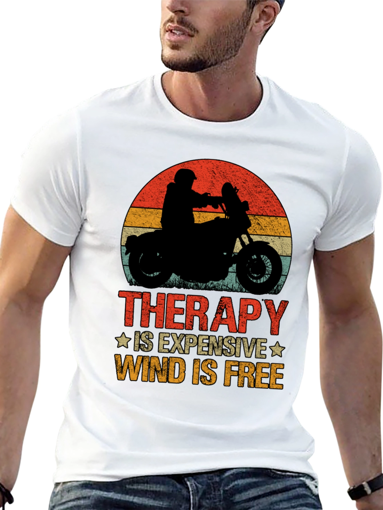 Therapy Wind Free Motorcycle Graphic Tee