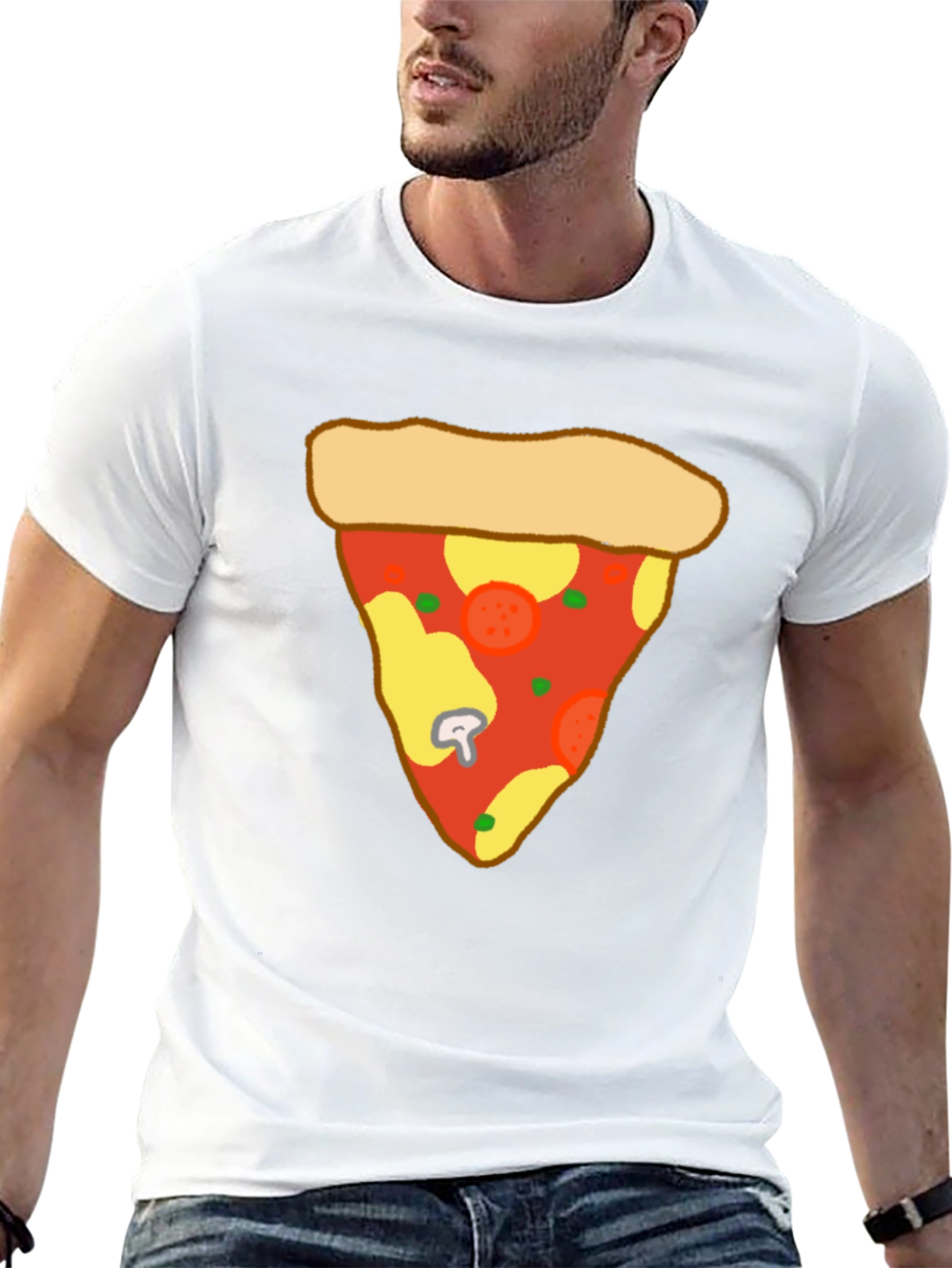 Pizza Slice Graphic Tee - Casual Comfort