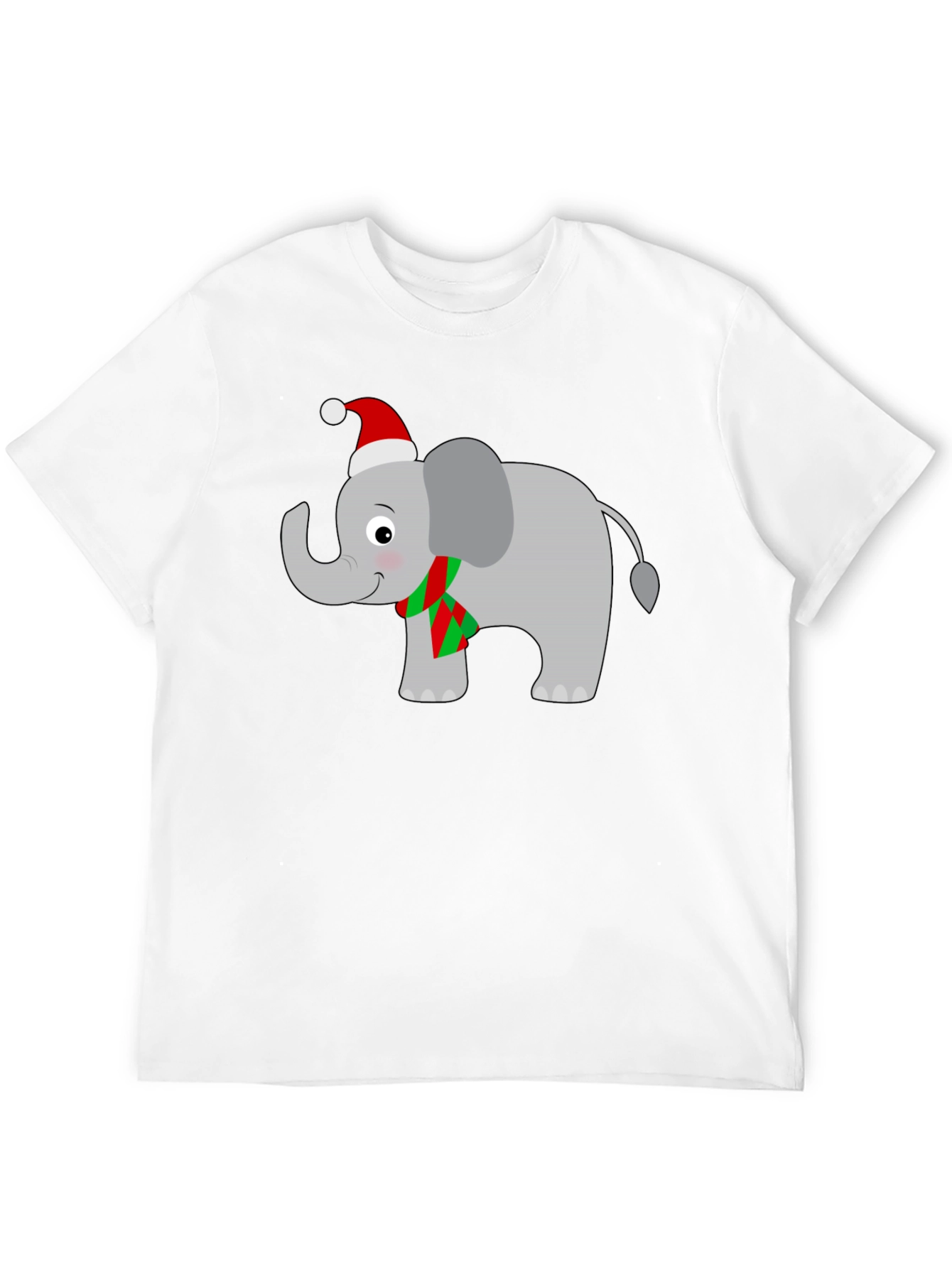 Festive Elephant T-Shirt - Holiday Cheer!