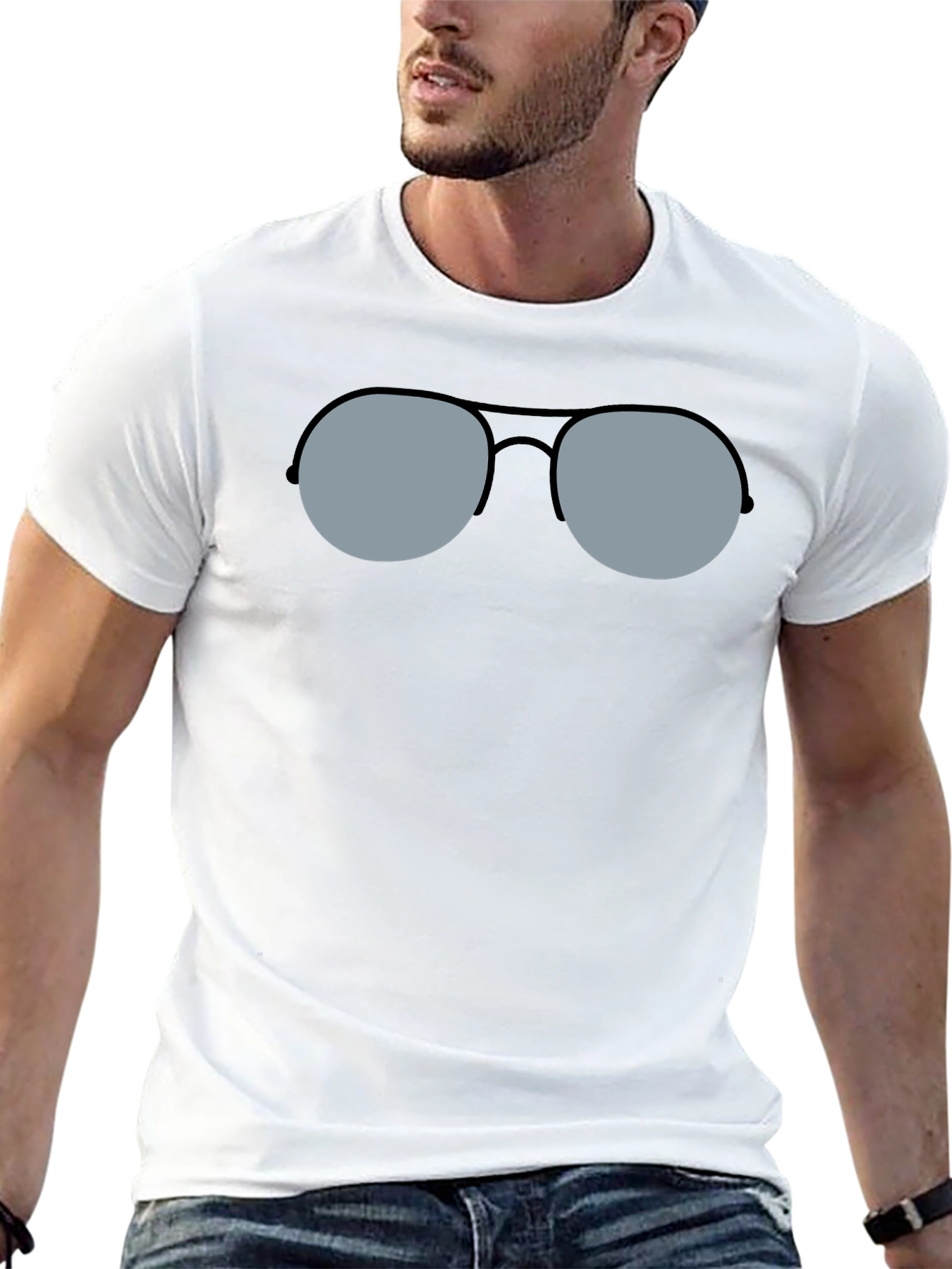 Cool Shades Graphic Tee - Classic Style