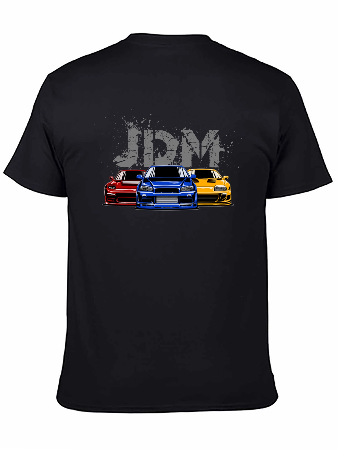 JDM Car Enthusiast Graphic T-Shirt - Black