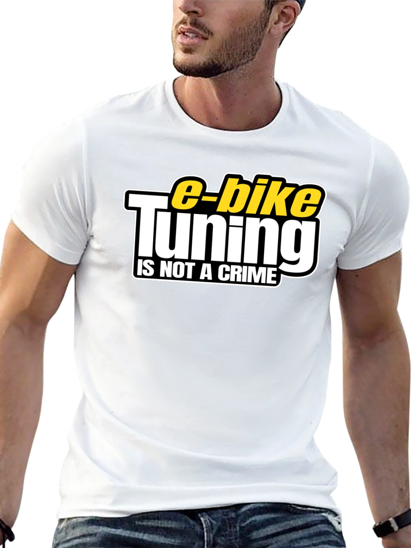 E-Bike Tuning Is Not a Crime Black T-Shirt