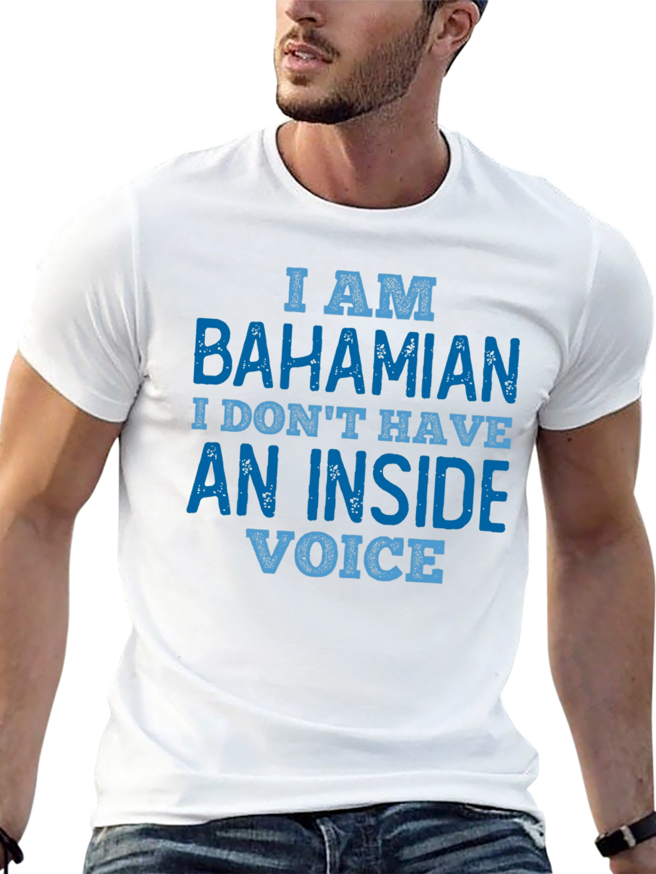 Bahamian No Inside Voice Graphic Tee