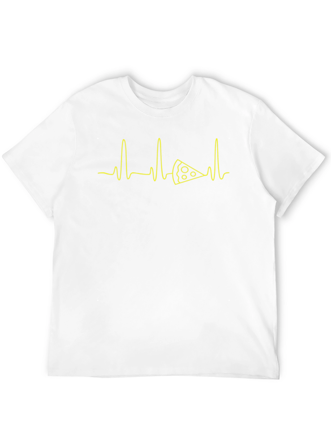 Pizza Heartbeat Graphic Tee - Foodie T-Shirt