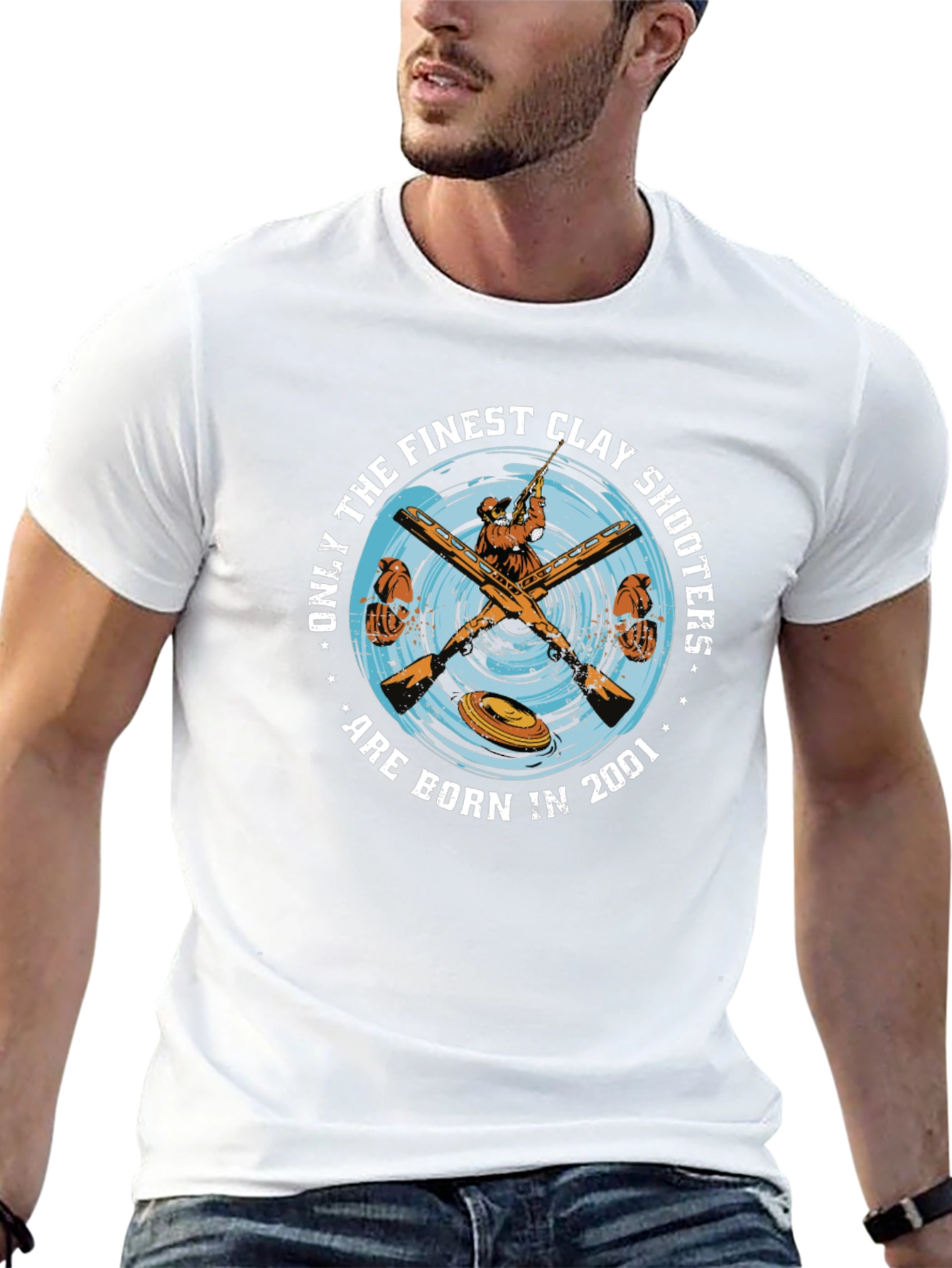 Finest Clay Shooters Black T-Shirt Born in 2001