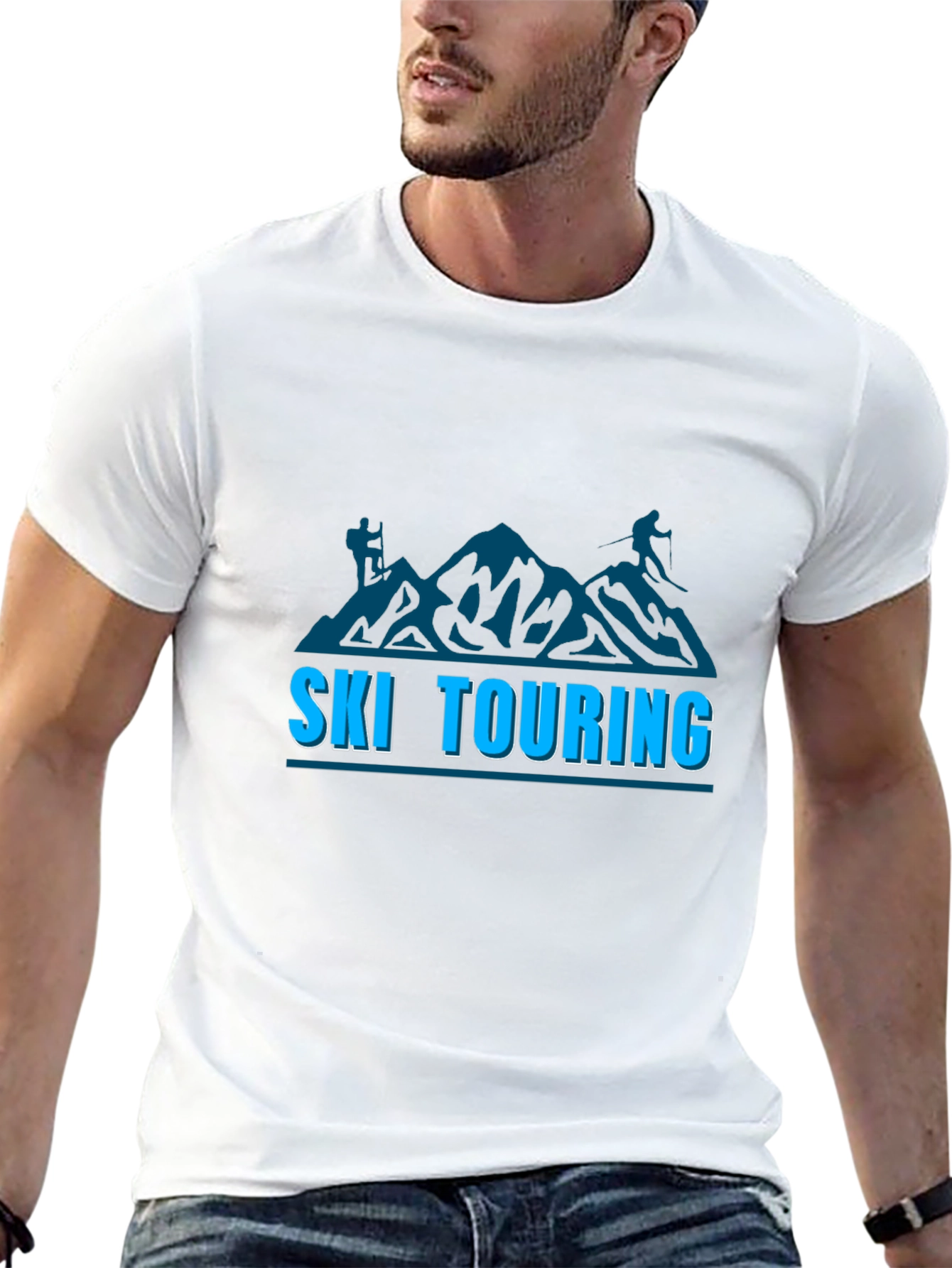 Ski Touring T-Shirt: Mountain Adventure Tee