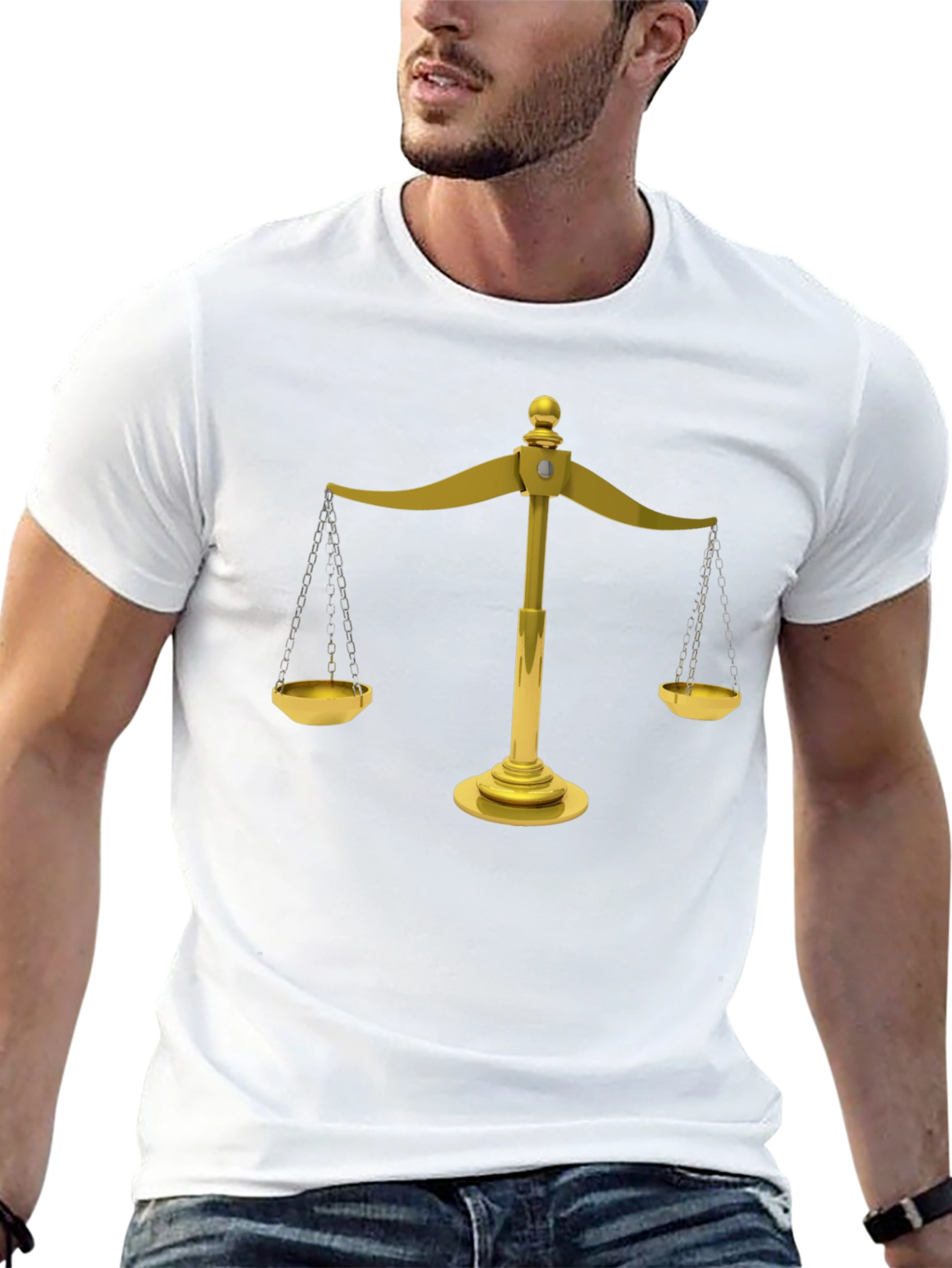 Scales of Justice Graphic T-Shirt - Balance & Fairness