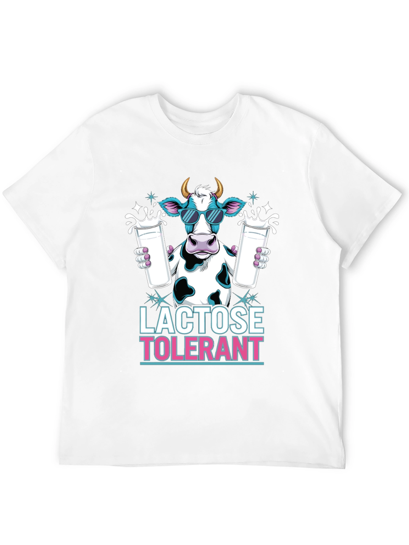 Lactose Tolerant Cow T-Shirt - Cool Milk Lover Tee