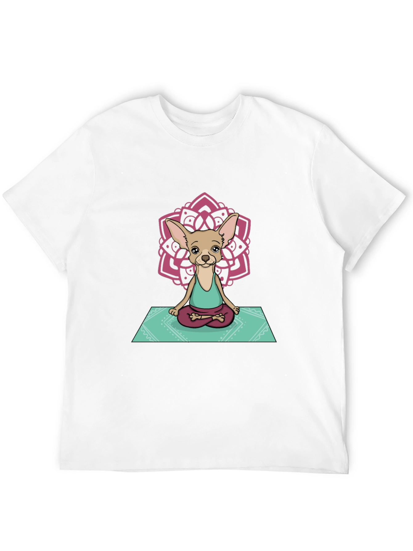 Yoga Chihuahua Graphic Tee - Relaxed Fit