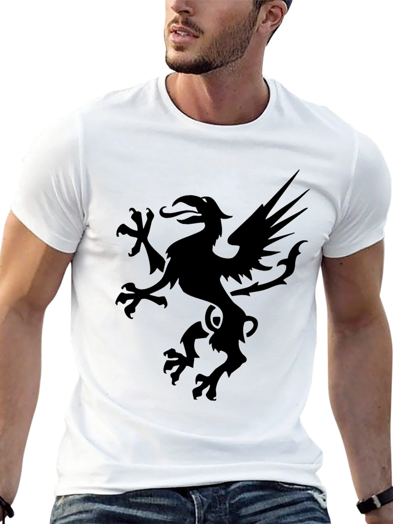 Griffin Graphic Tee - Bold Black Design