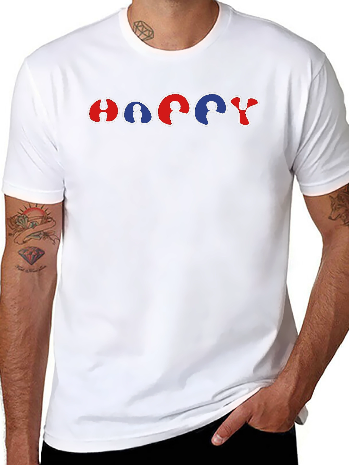 Happy Graphic Tee - Bold Statement Shirt