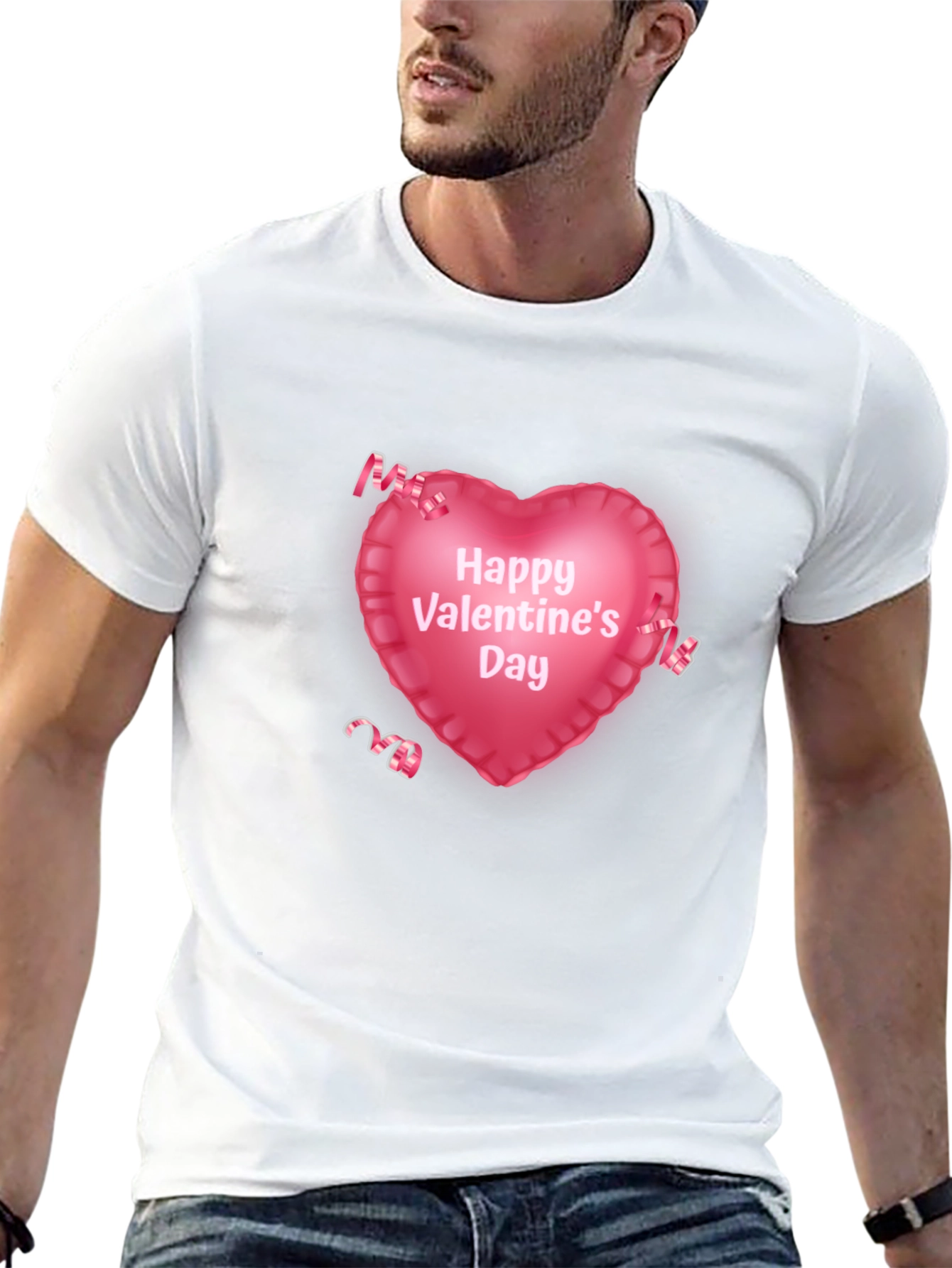Valentines Day Heart Graphic T-Shirt